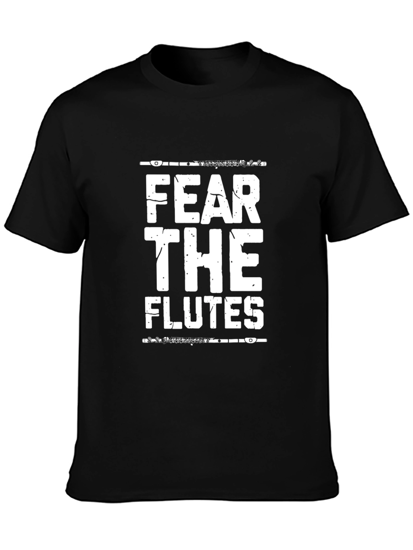Fear The Flutes Black Graphic Tee