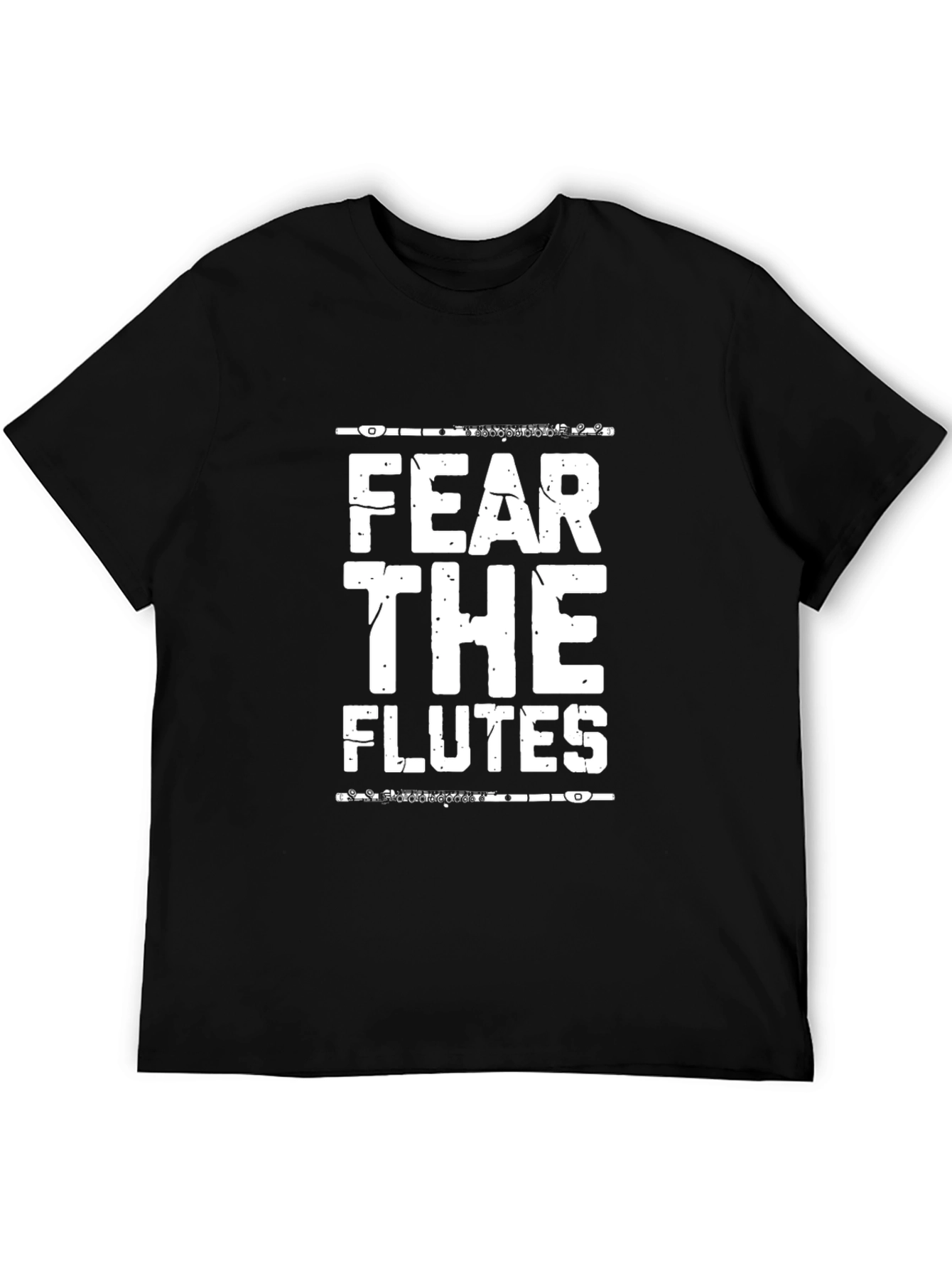 Fear The Flutes Black Graphic Tee