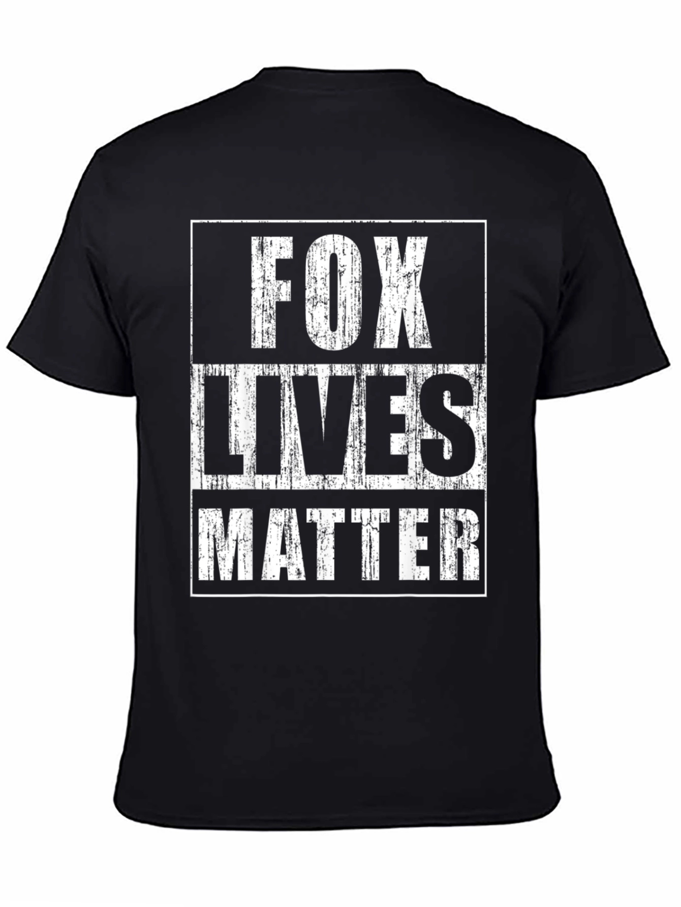 Fox Lives Matter Graphic T-Shirt Black