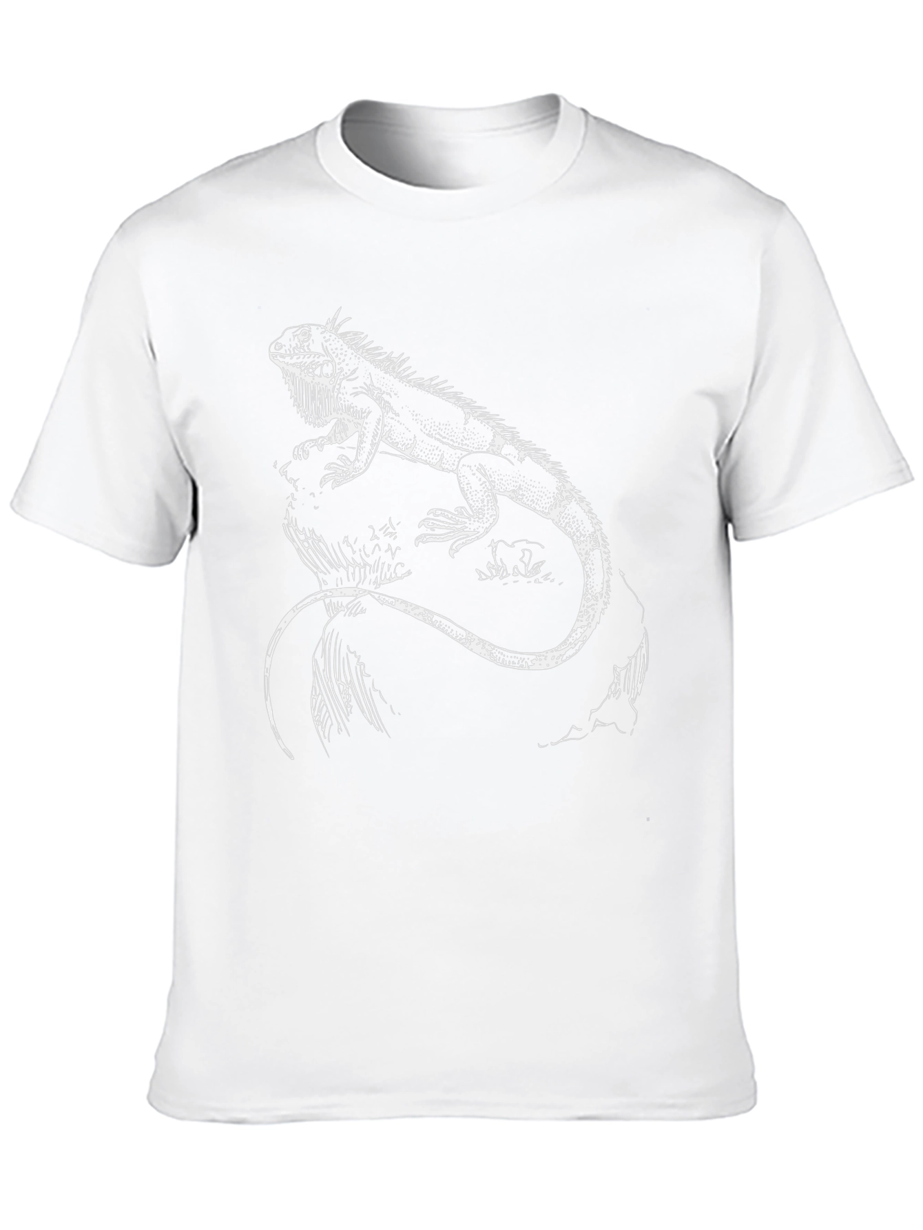 Iguana Graphic Tee - Reptile Lovers Black T-Shirt
