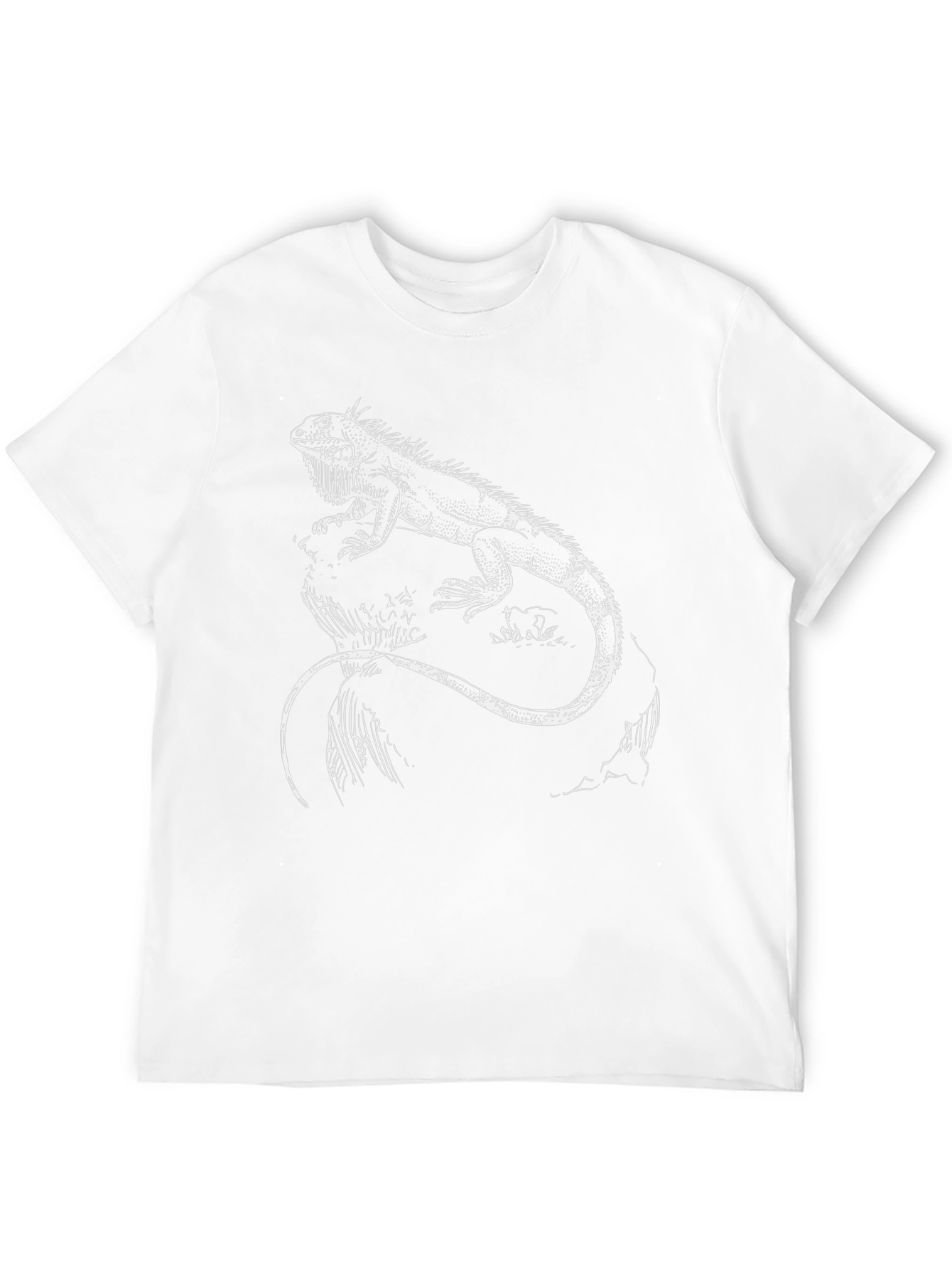 Iguana Graphic Tee - Reptile Lovers Black T-Shirt