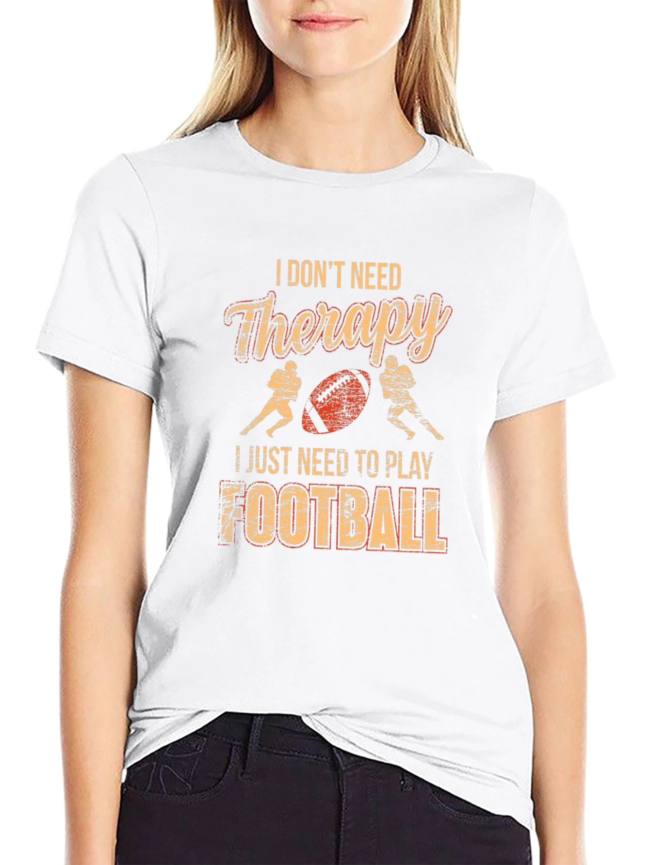 Football Therapy Graphic T-Shirt
