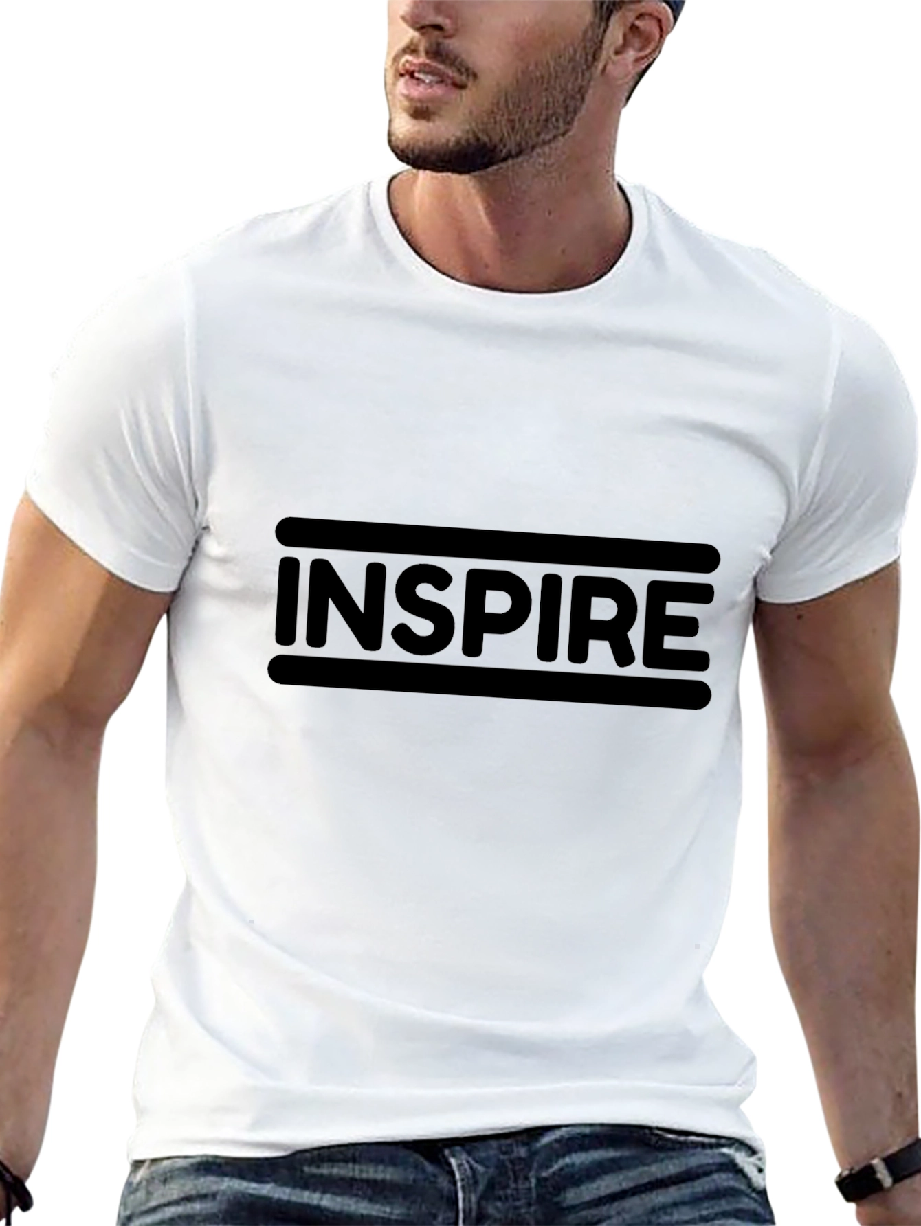 Inspire Black Graphic Tee