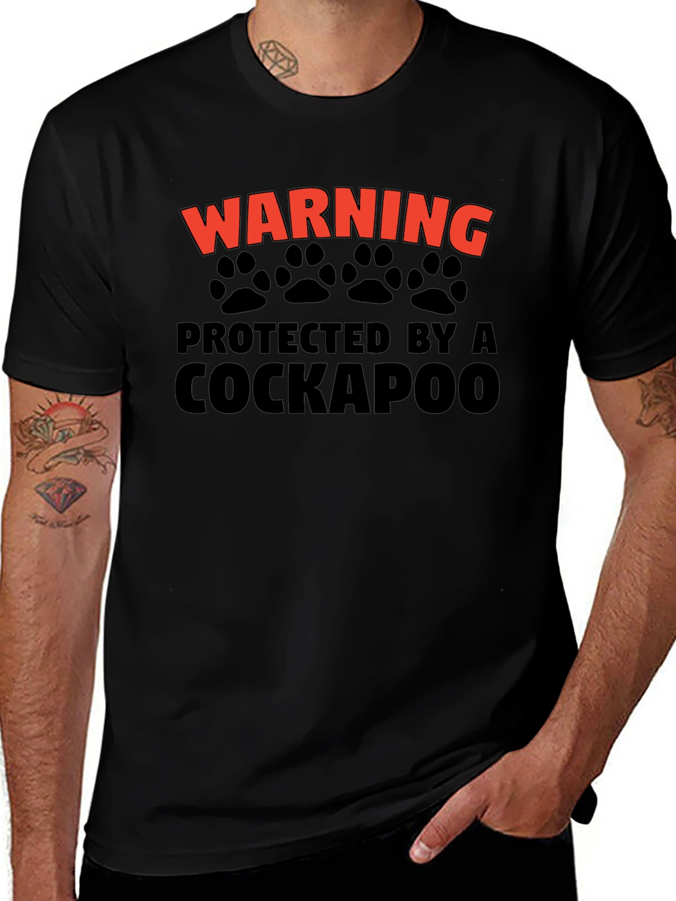 Warning Protected By A Cockapoo T-Shirt