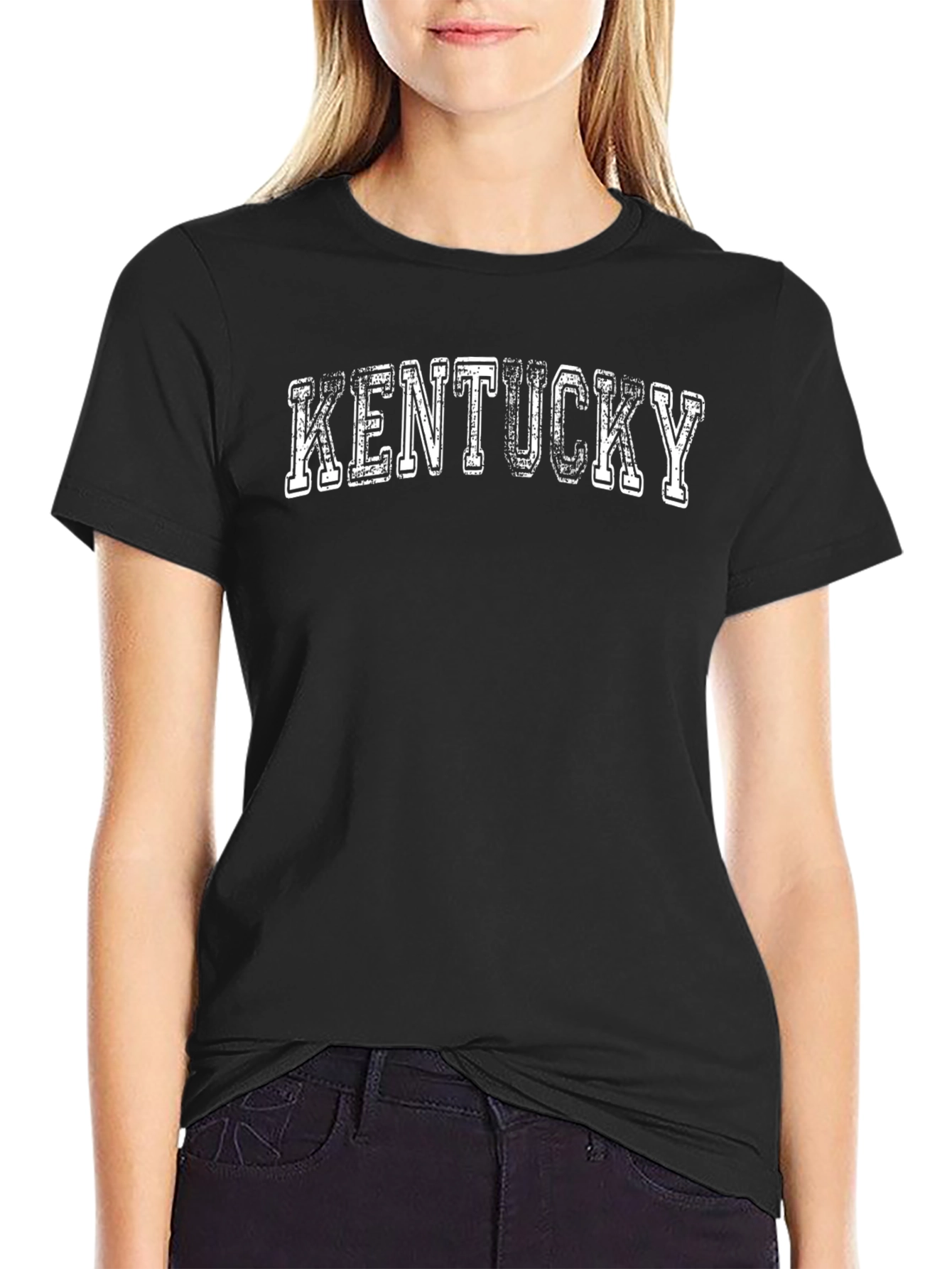 Kentucky Graphic Print Mens Black T-Shirt