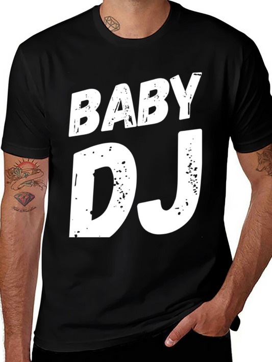 Baby DJ Graphic Tee - Black Cotton T-Shirt