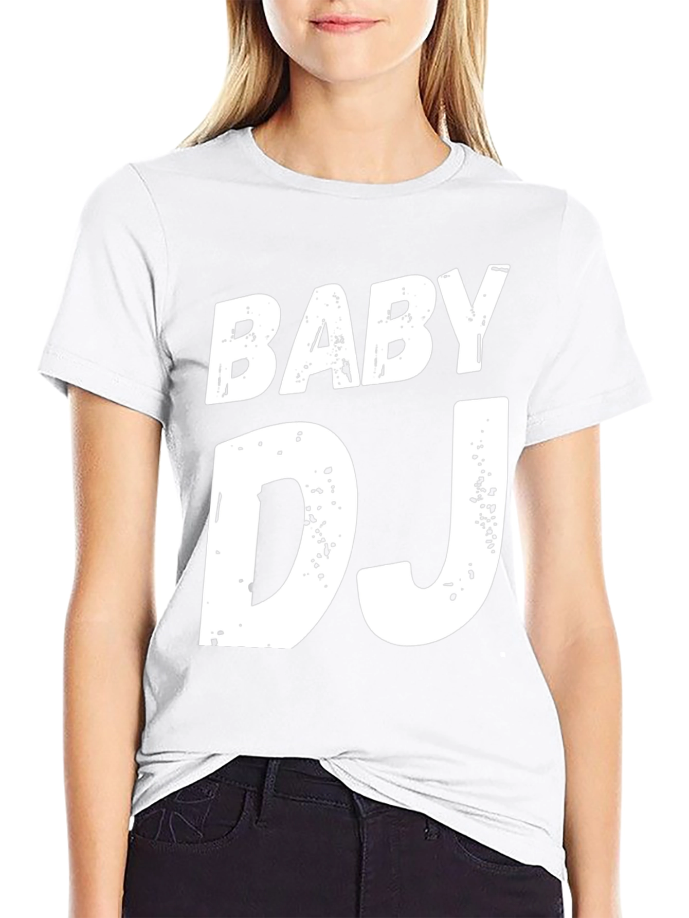 Baby DJ Graphic Tee - Black Cotton T-Shirt
