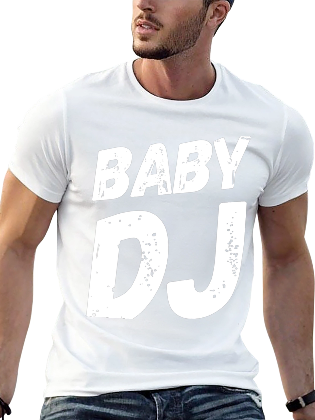 Baby DJ Graphic Tee - Black Cotton T-Shirt