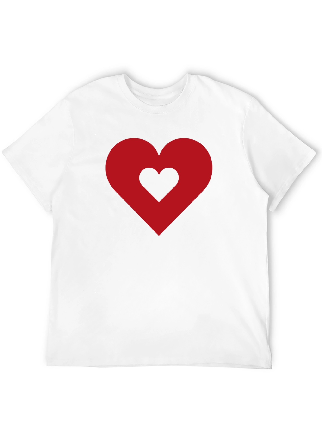 Heart Within Heart Black T-Shirt