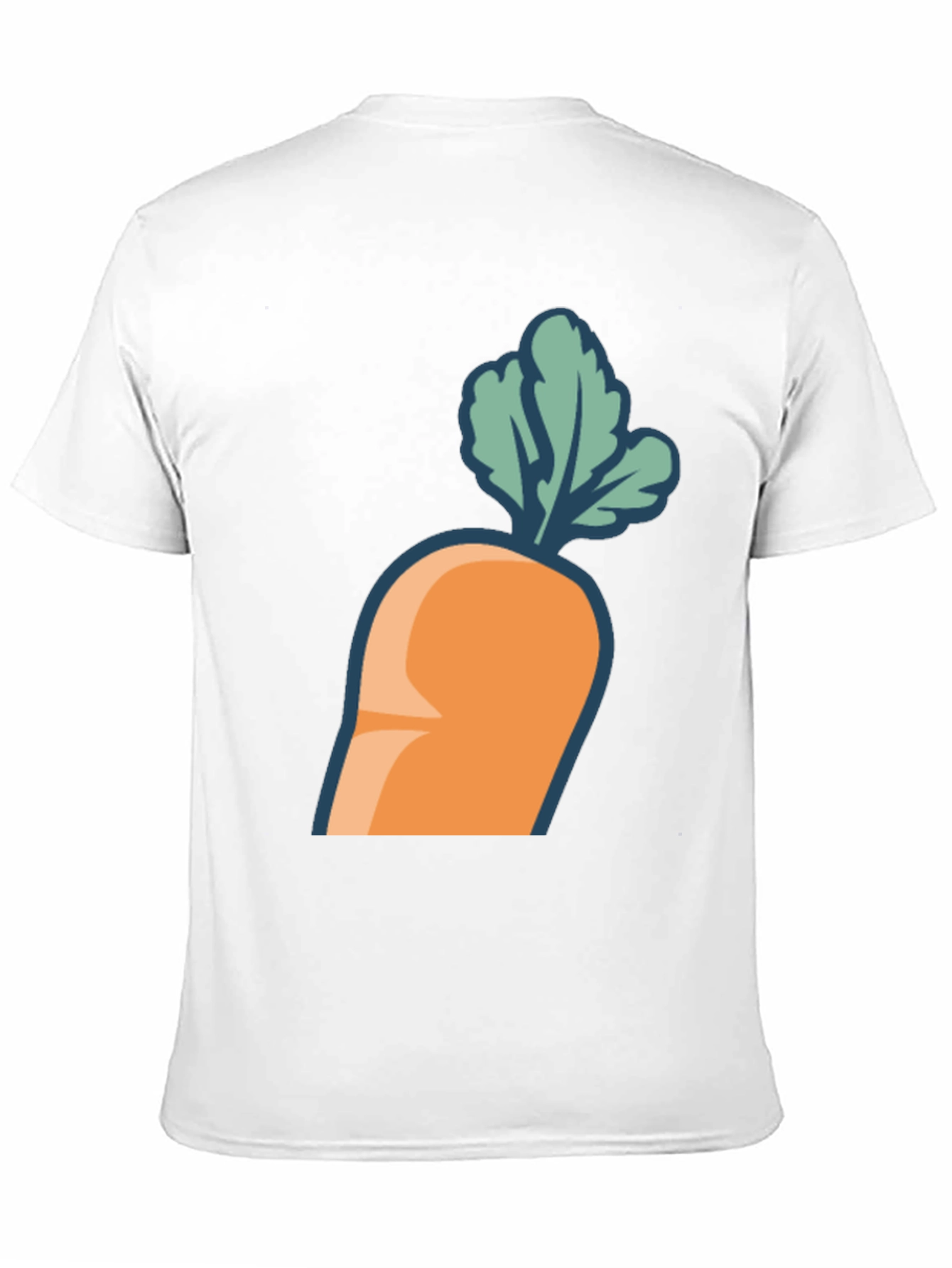 Carrot Graphic Tee - Black Cotton Blend