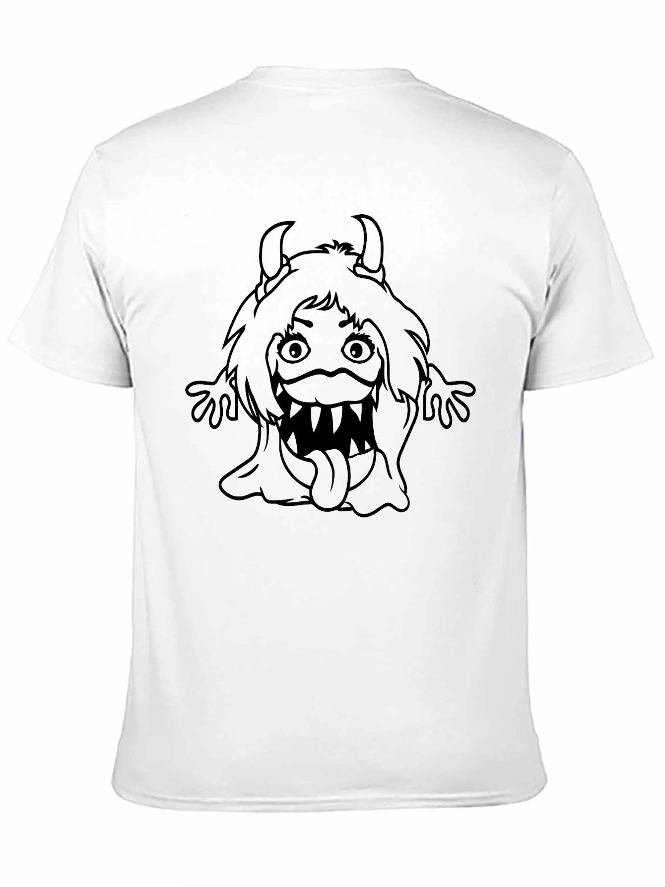 Monster Graphic T-Shirt - Black Cotton Tee