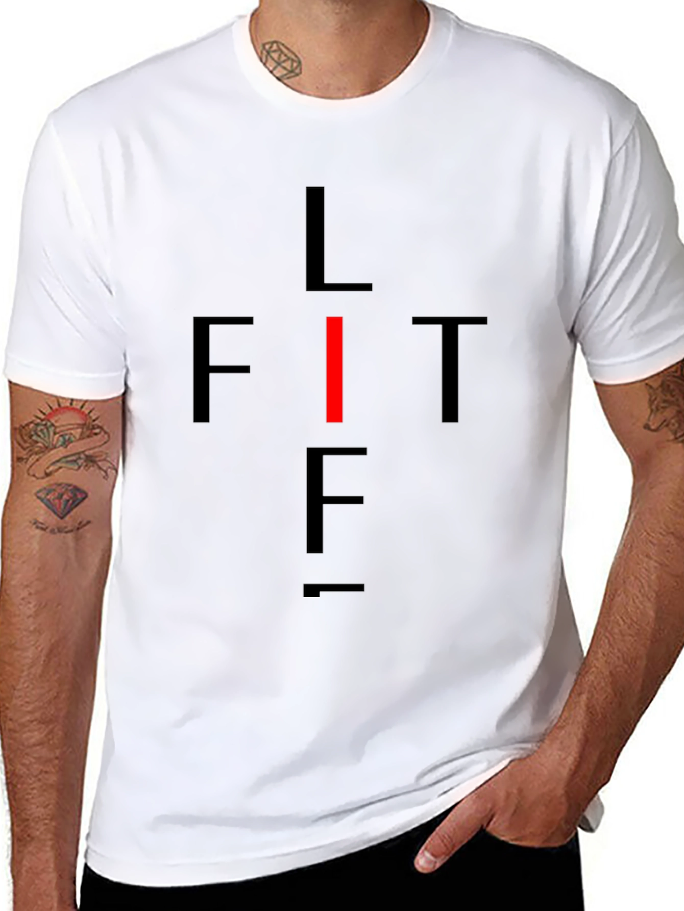 Lift Fitness Black Graphic Tee