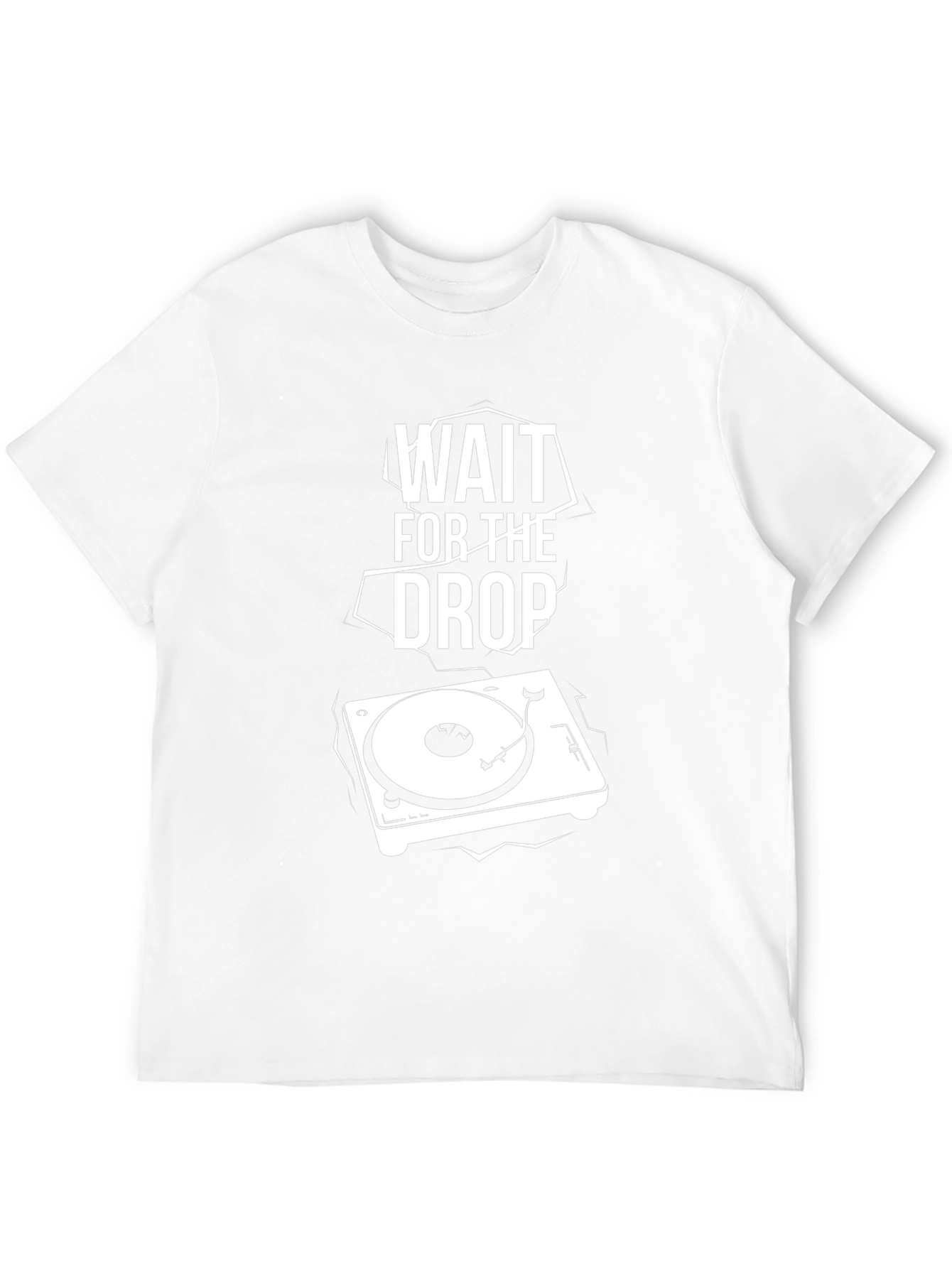 Wait For The Drop DJ Turntable Graphic T-Shirt