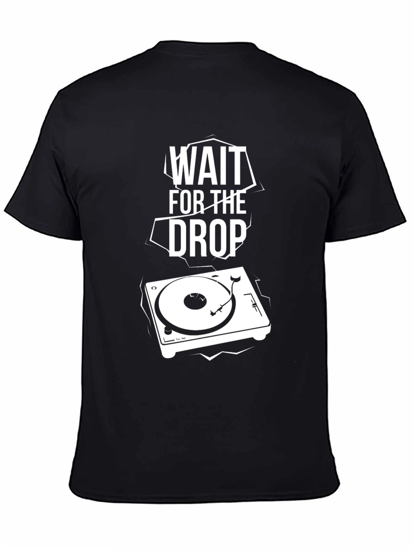 Wait For The Drop DJ Turntable Graphic T-Shirt