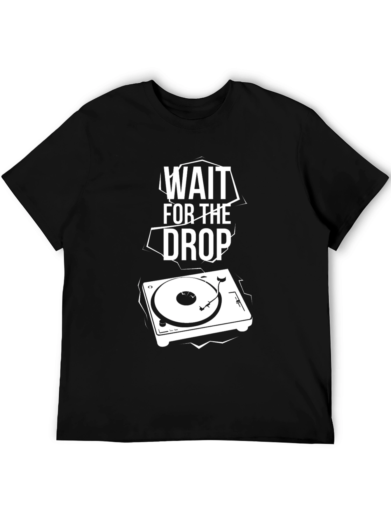 Wait For The Drop DJ Turntable Graphic T-Shirt