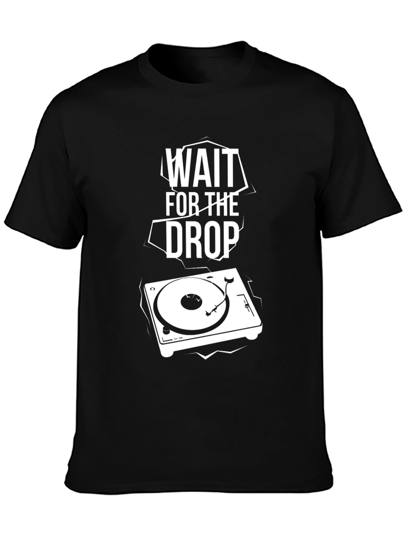 Wait For The Drop DJ Turntable Graphic T-Shirt