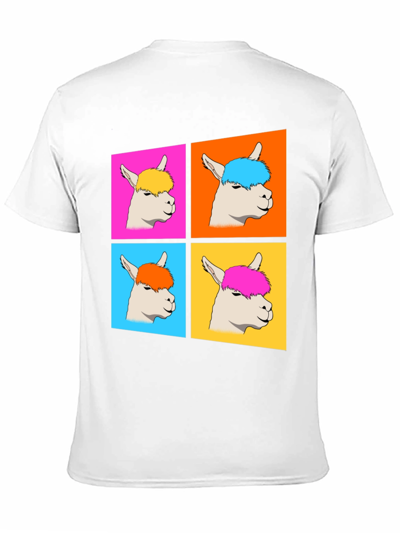 Alpaca Pop Art Graphic T-Shirt