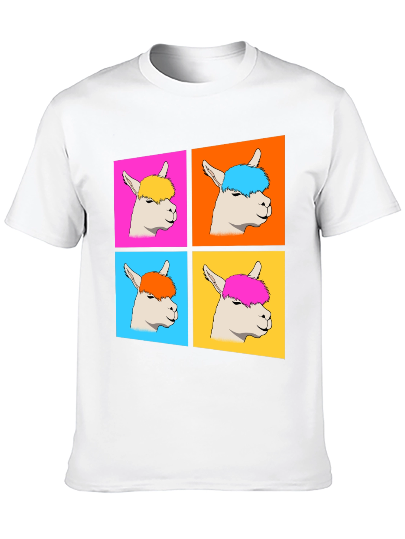 Alpaca Pop Art Graphic T-Shirt