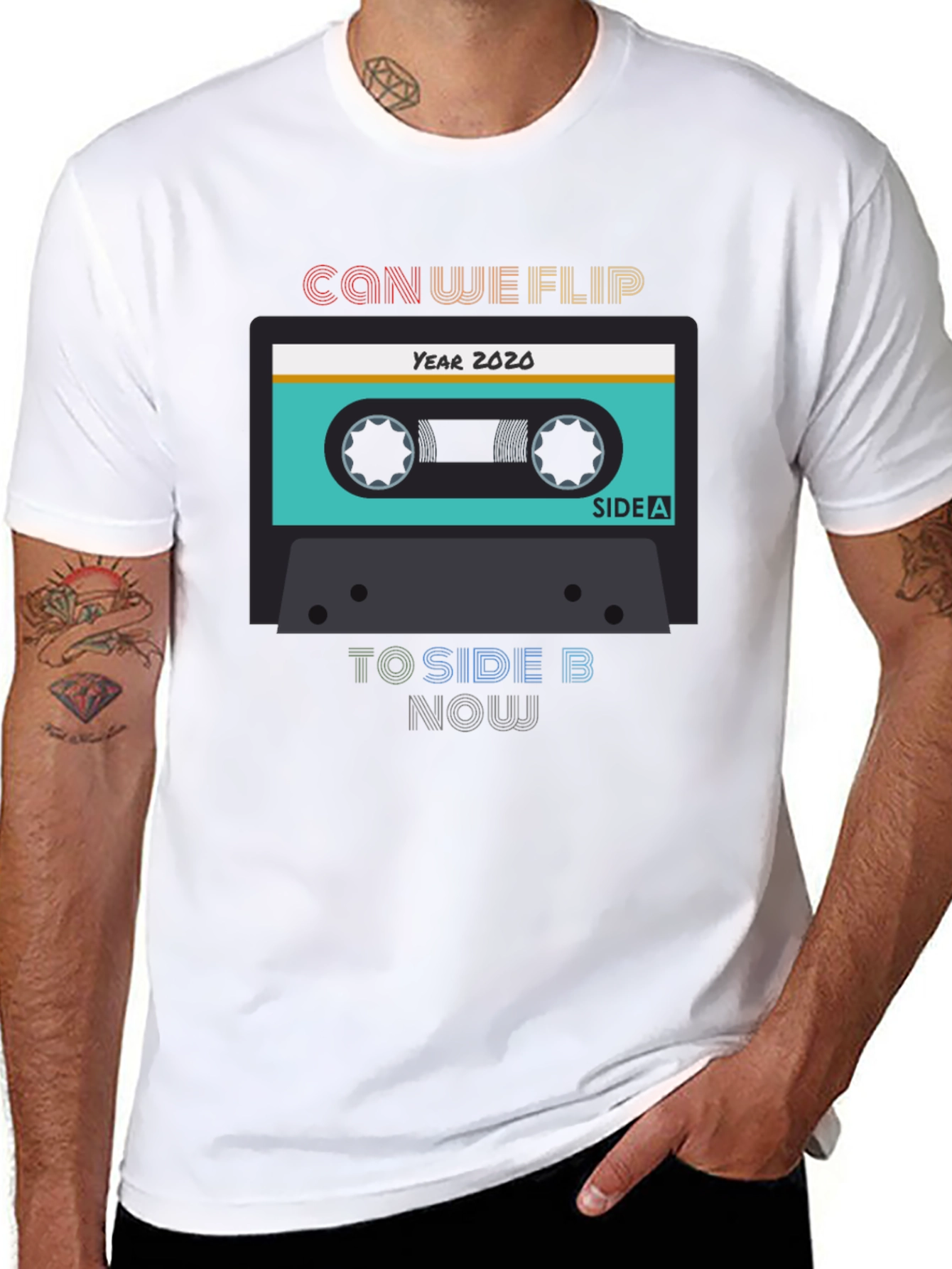 Can We Flip to Side B Now Black T-Shirt