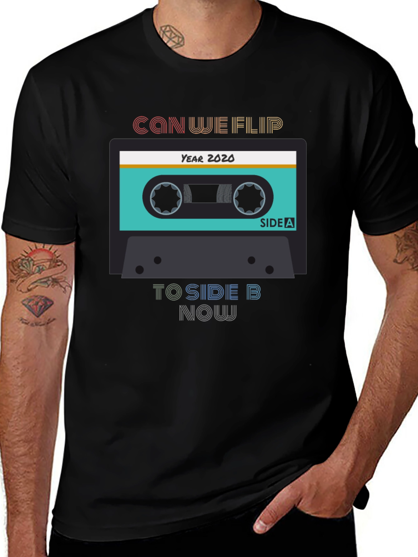 Can We Flip to Side B Now Black T-Shirt