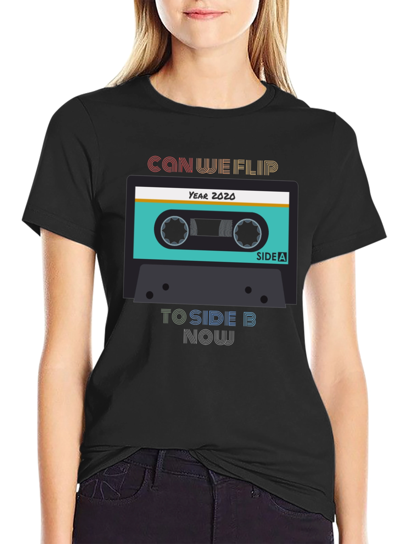 Can We Flip to Side B Now Black T-Shirt