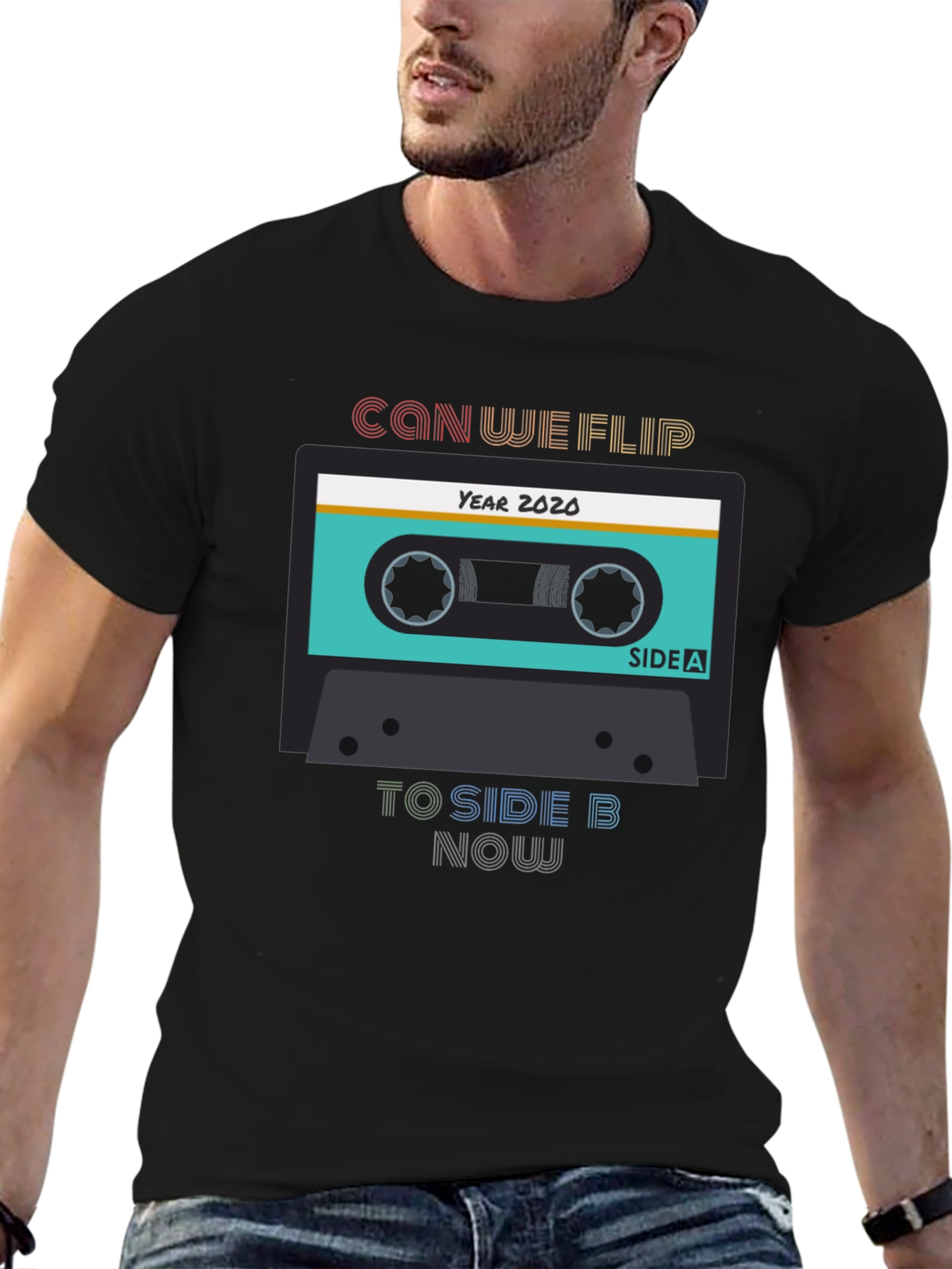 Can We Flip to Side B Now Black T-Shirt