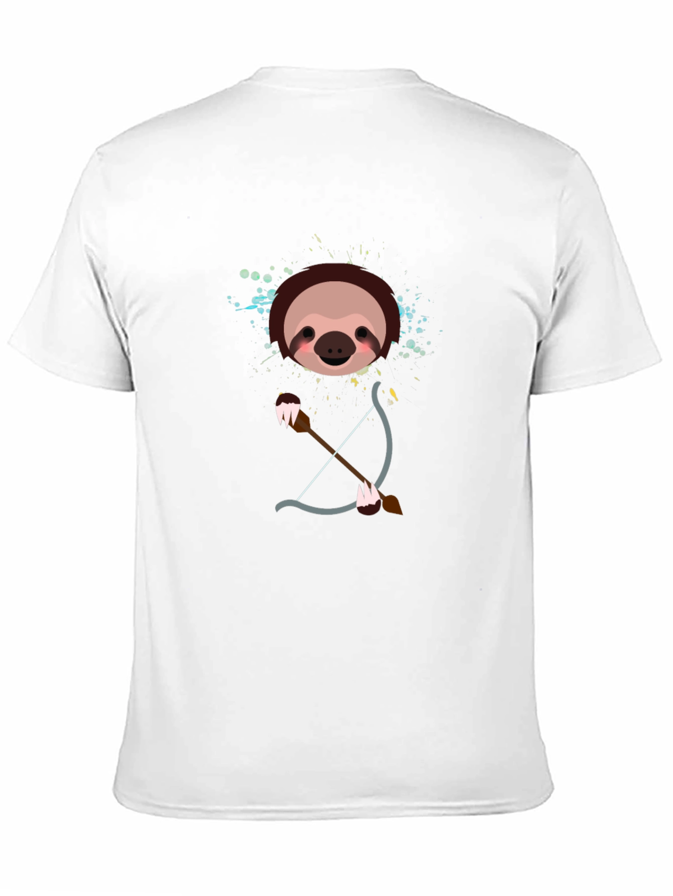 Sloth Archer Graphic Tee - Funny Cartoon Animal T-Shirt