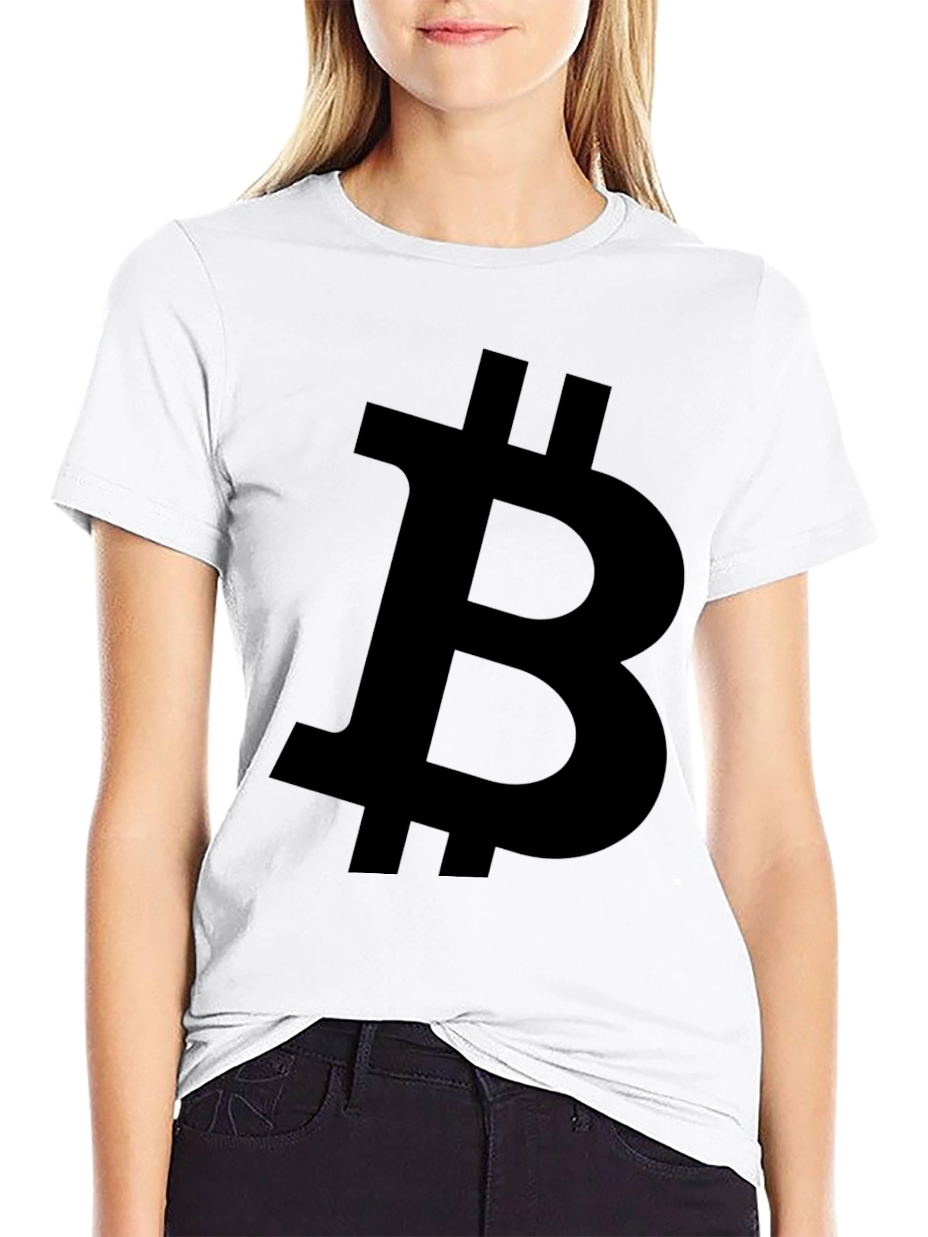 Bitcoin Logo Black T-Shirt - Crypto Currency