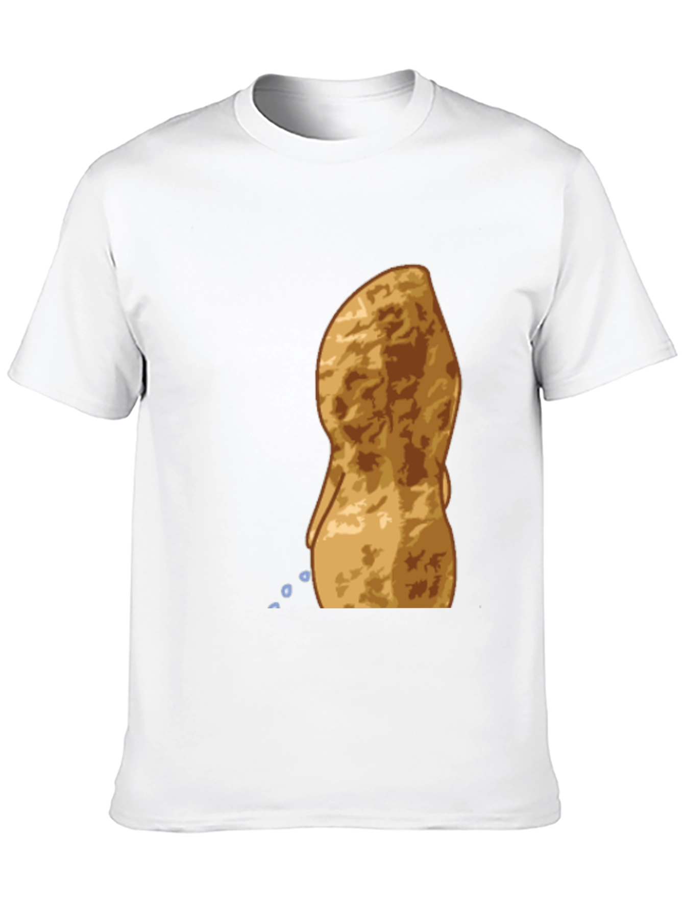 Peeing Peanut Funny Graphic T-Shirt