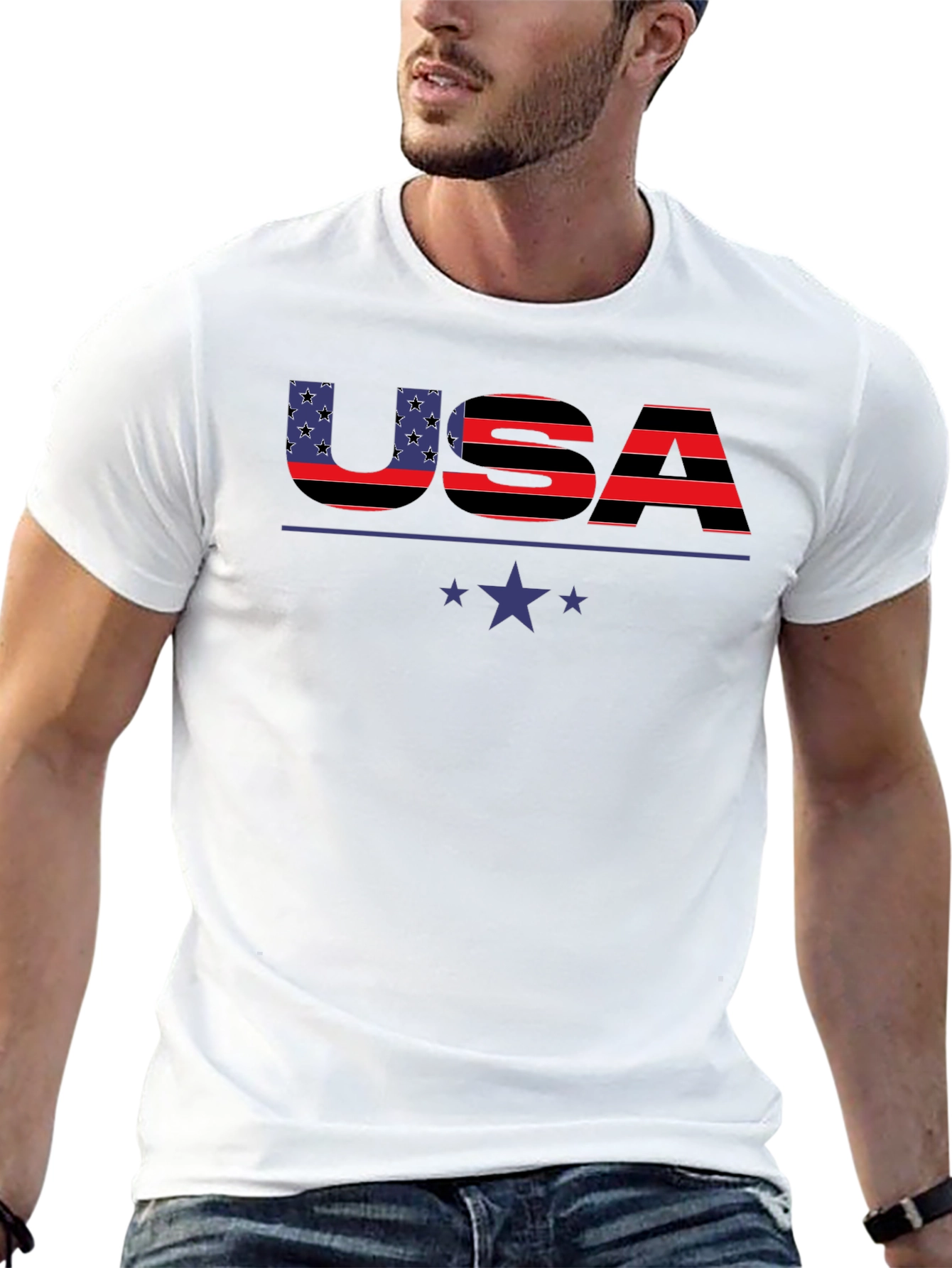 USA Patriotic T-Shirt - Stars & Stripes