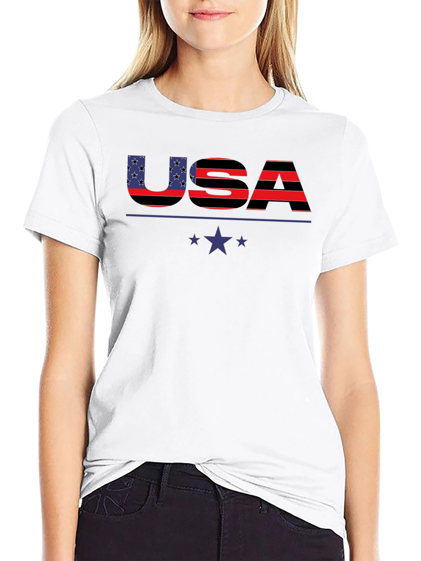 USA Patriotic T-Shirt - Stars & Stripes