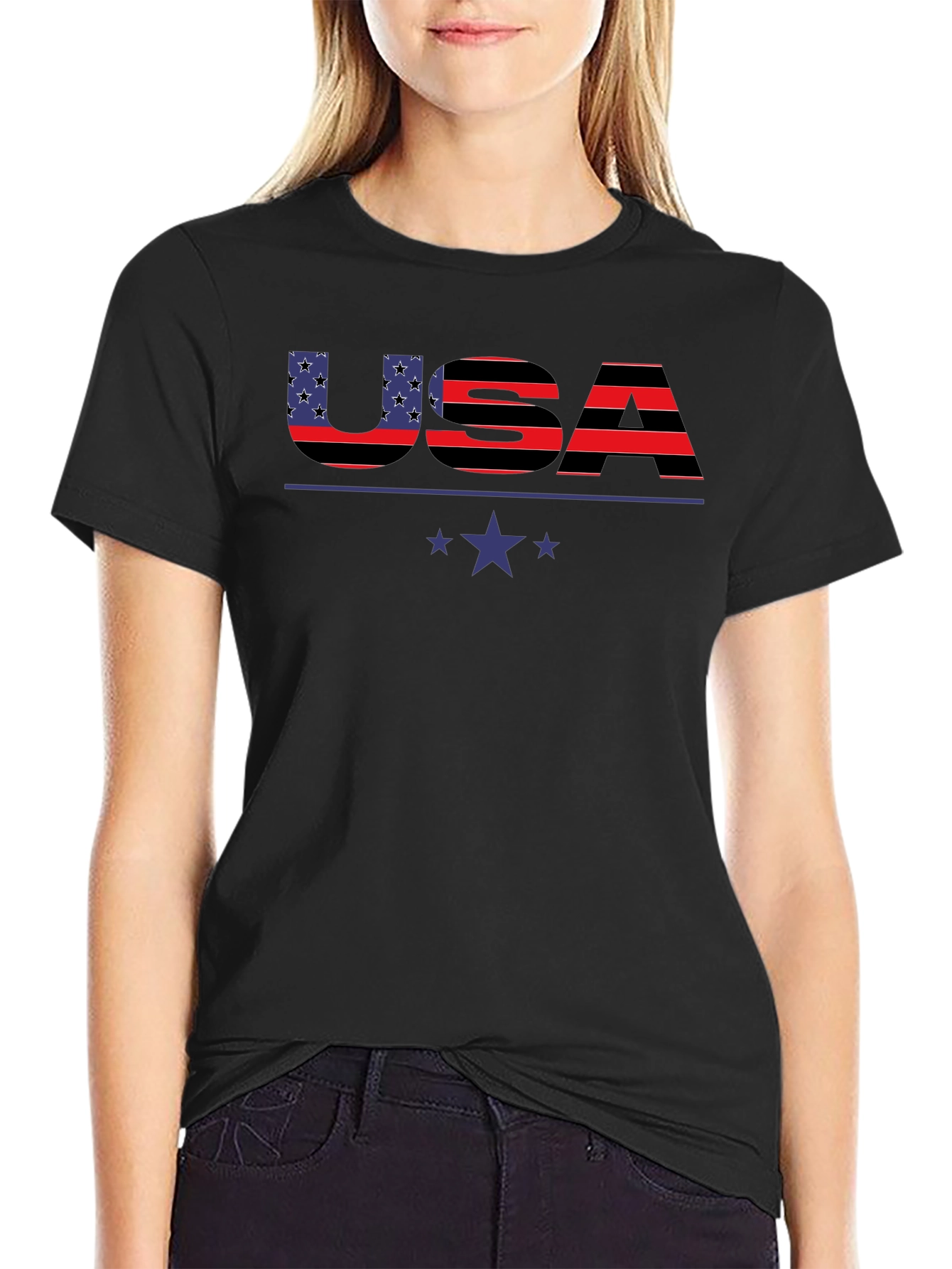 USA Patriotic T-Shirt - Stars & Stripes