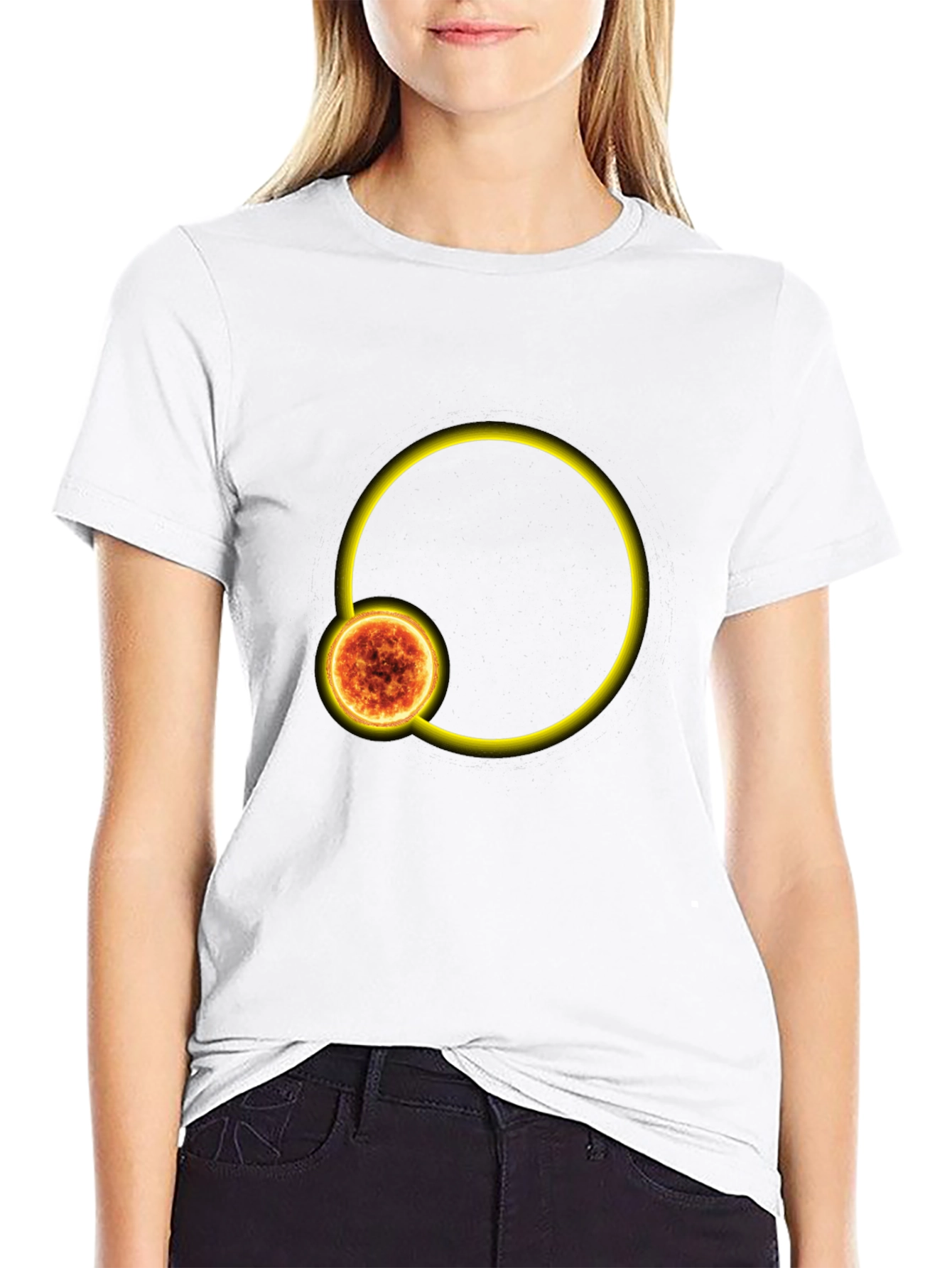 Solar Eclipse Graphic T-Shirt - Black