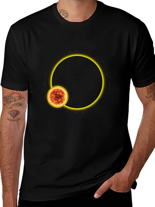 Solar Eclipse Graphic T-Shirt - Black
