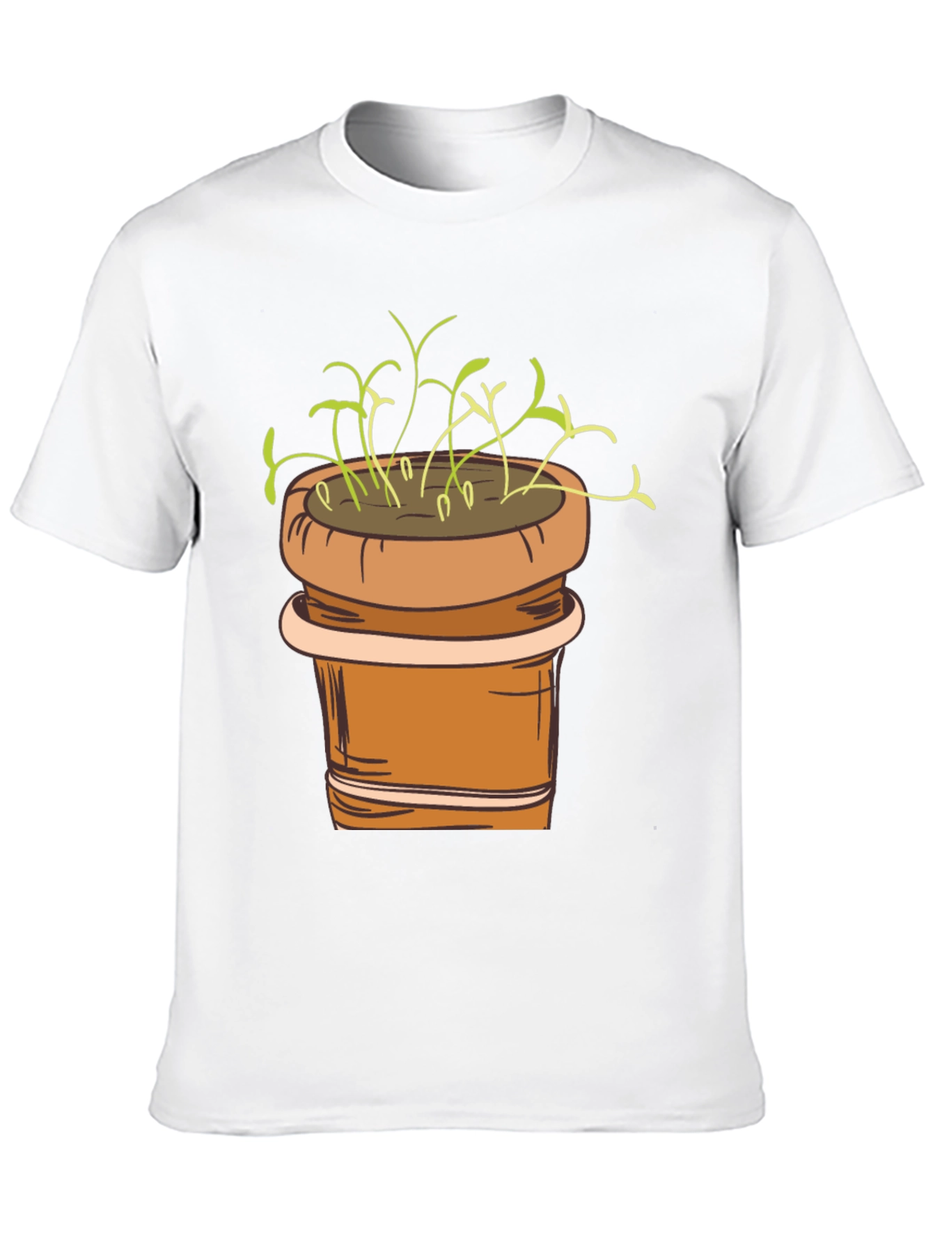 Plant Pot Graphic Tee - Black Unisex T-Shirt
