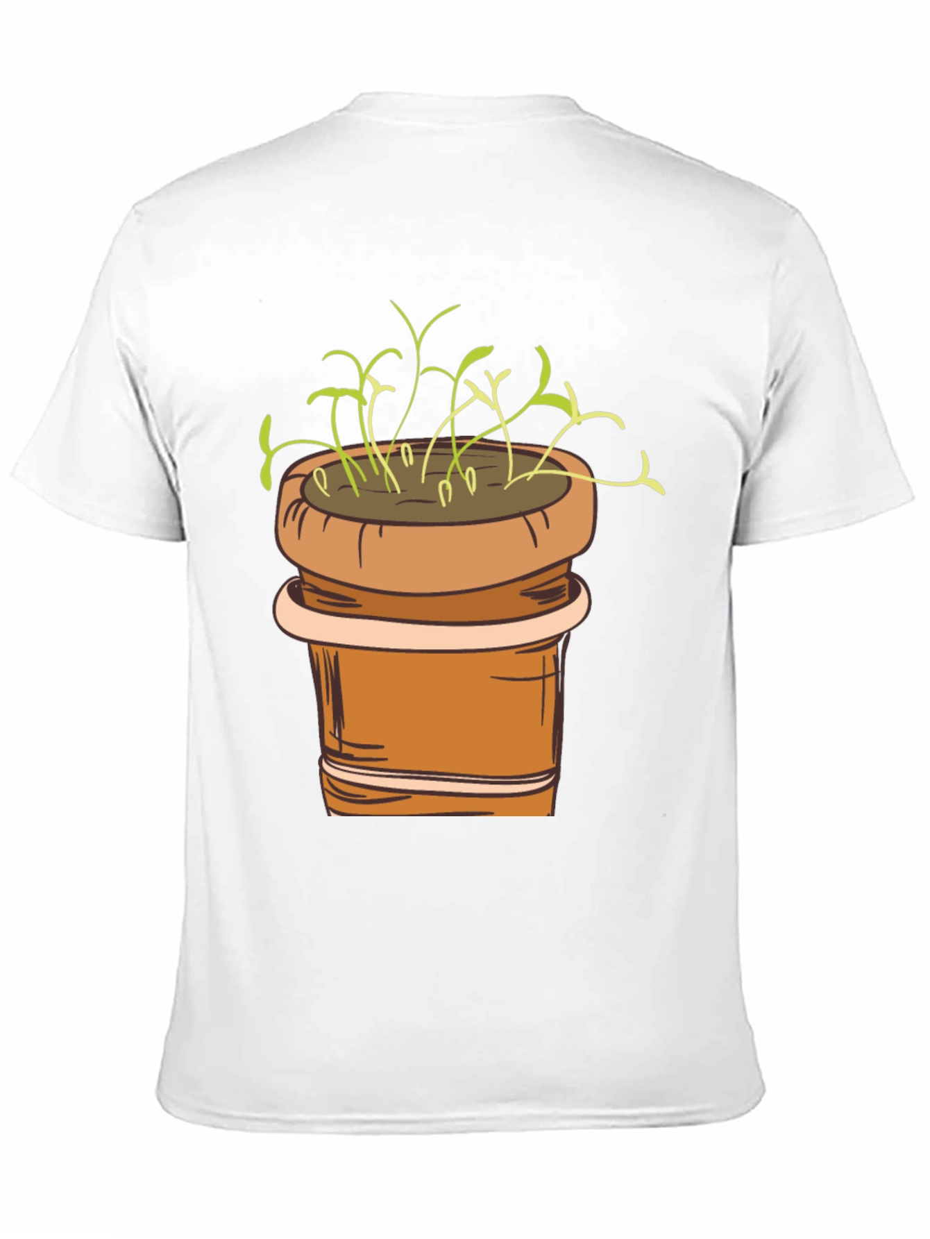 Plant Pot Graphic Tee - Black Unisex T-Shirt