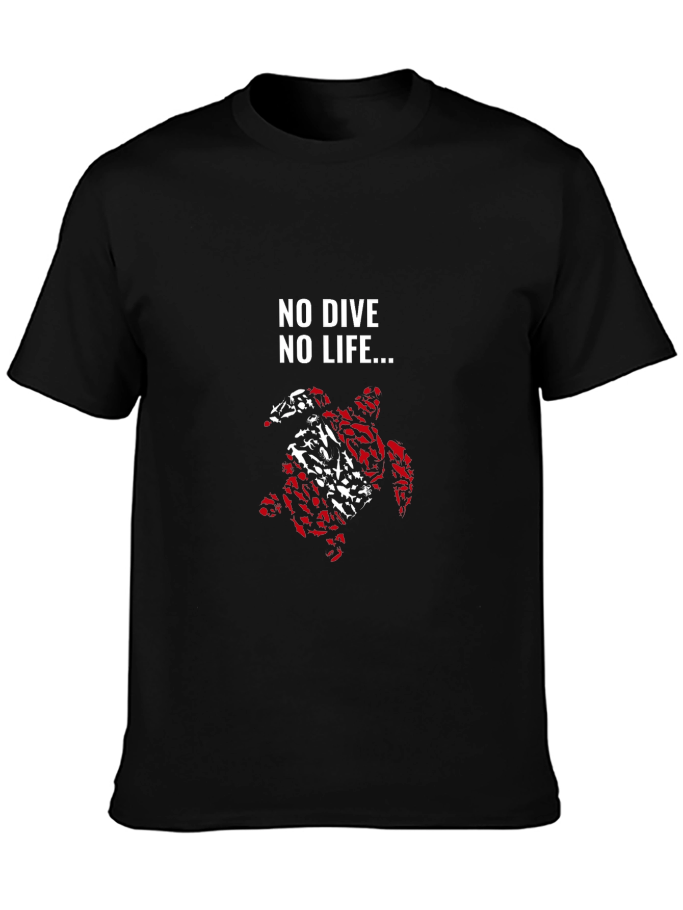 No Dive No Life Turtle Graphic Tee