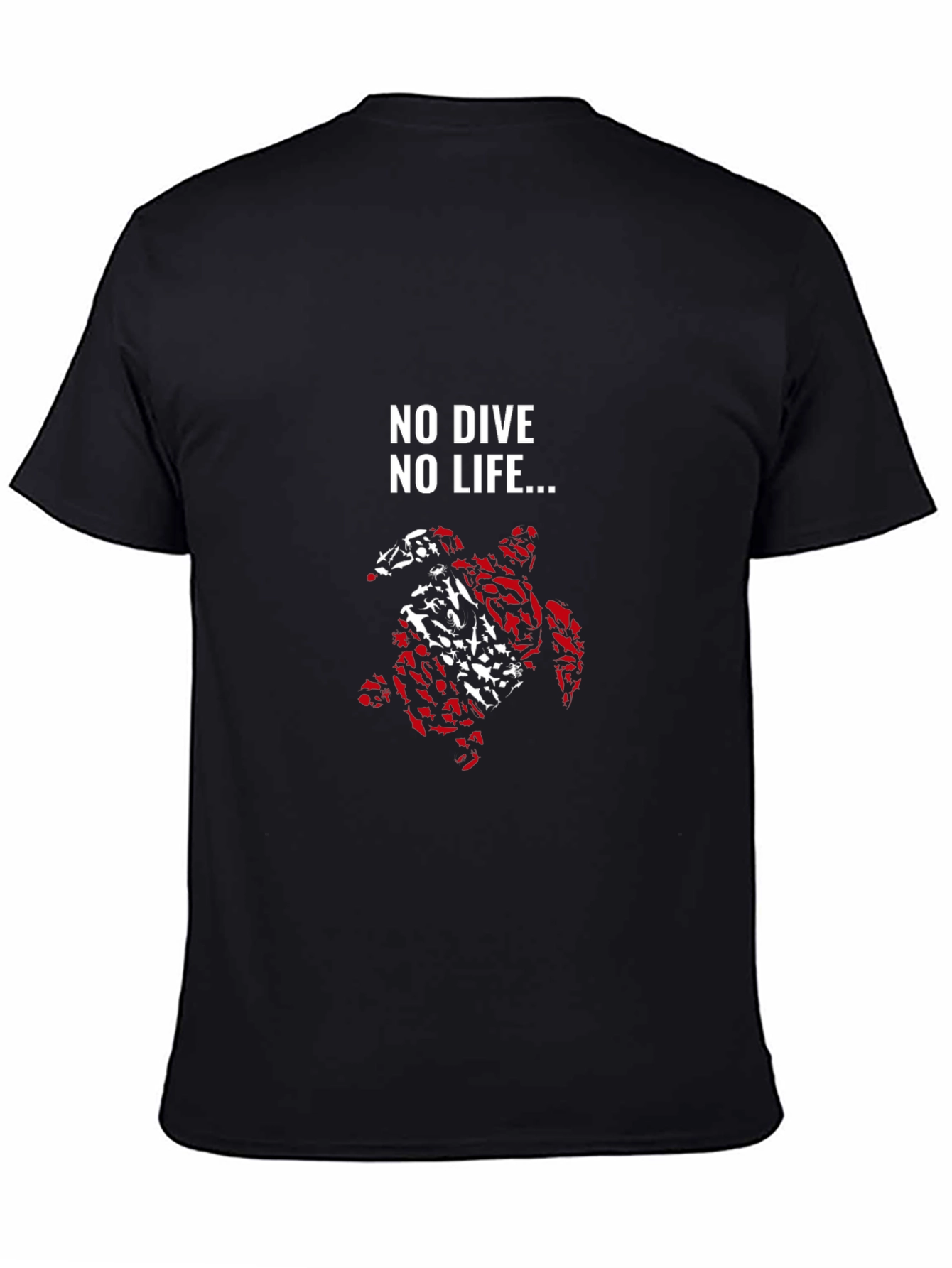 No Dive No Life Turtle Graphic Tee