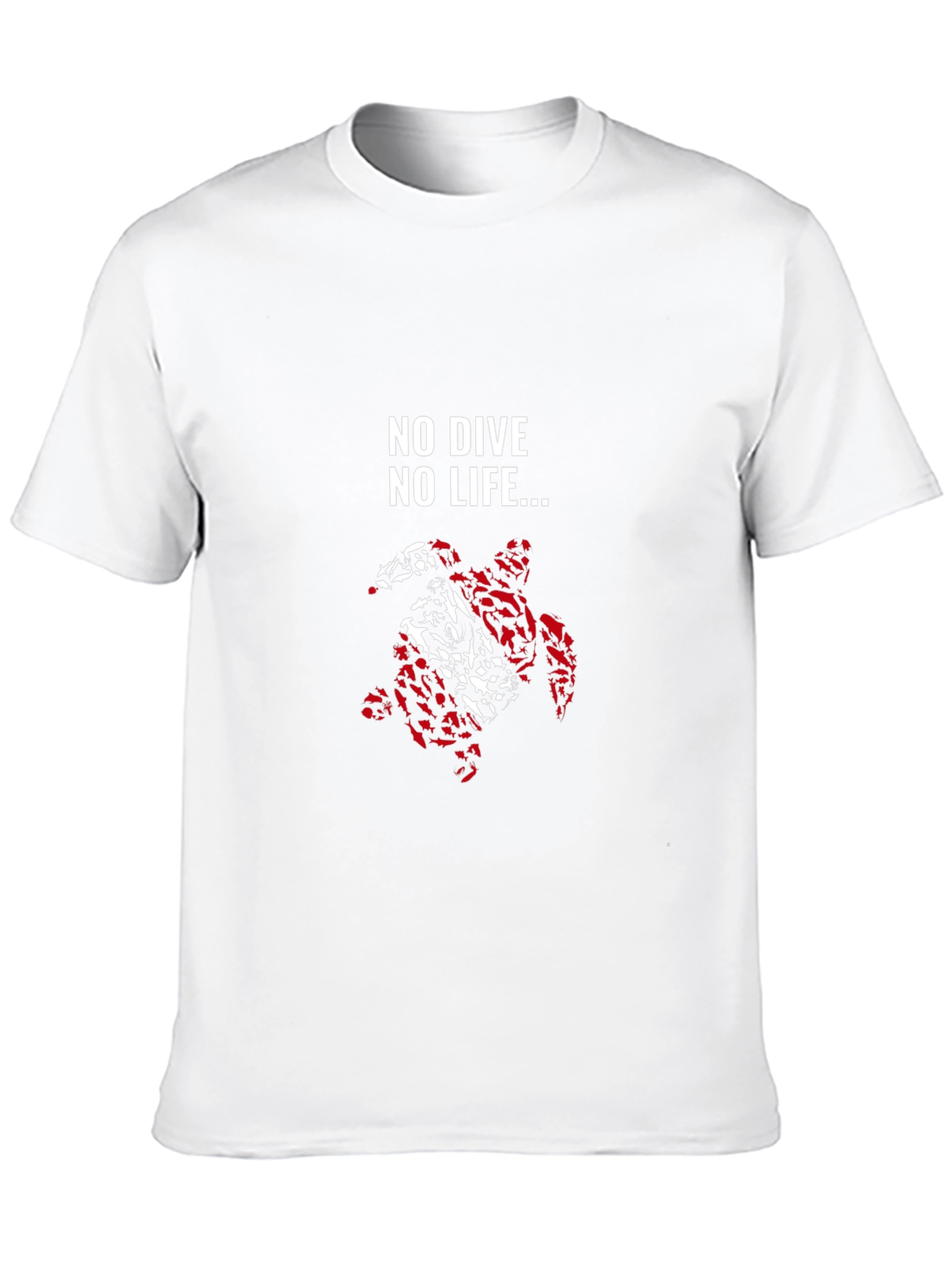 No Dive No Life Turtle Graphic Tee