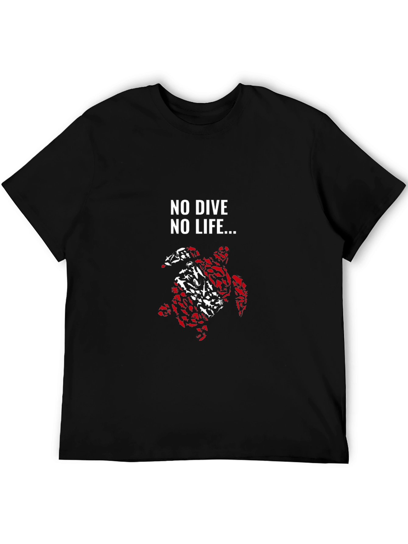 No Dive No Life Turtle Graphic Tee