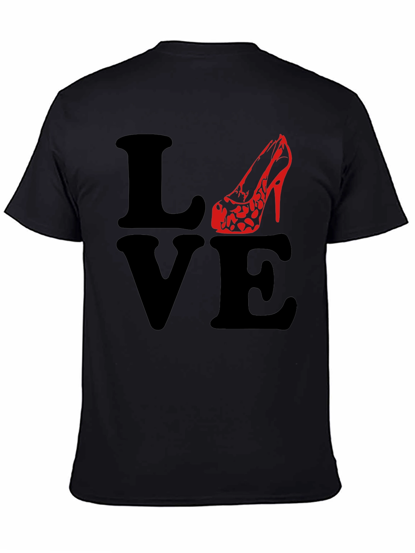 Love High Heel T-Shirt - Black