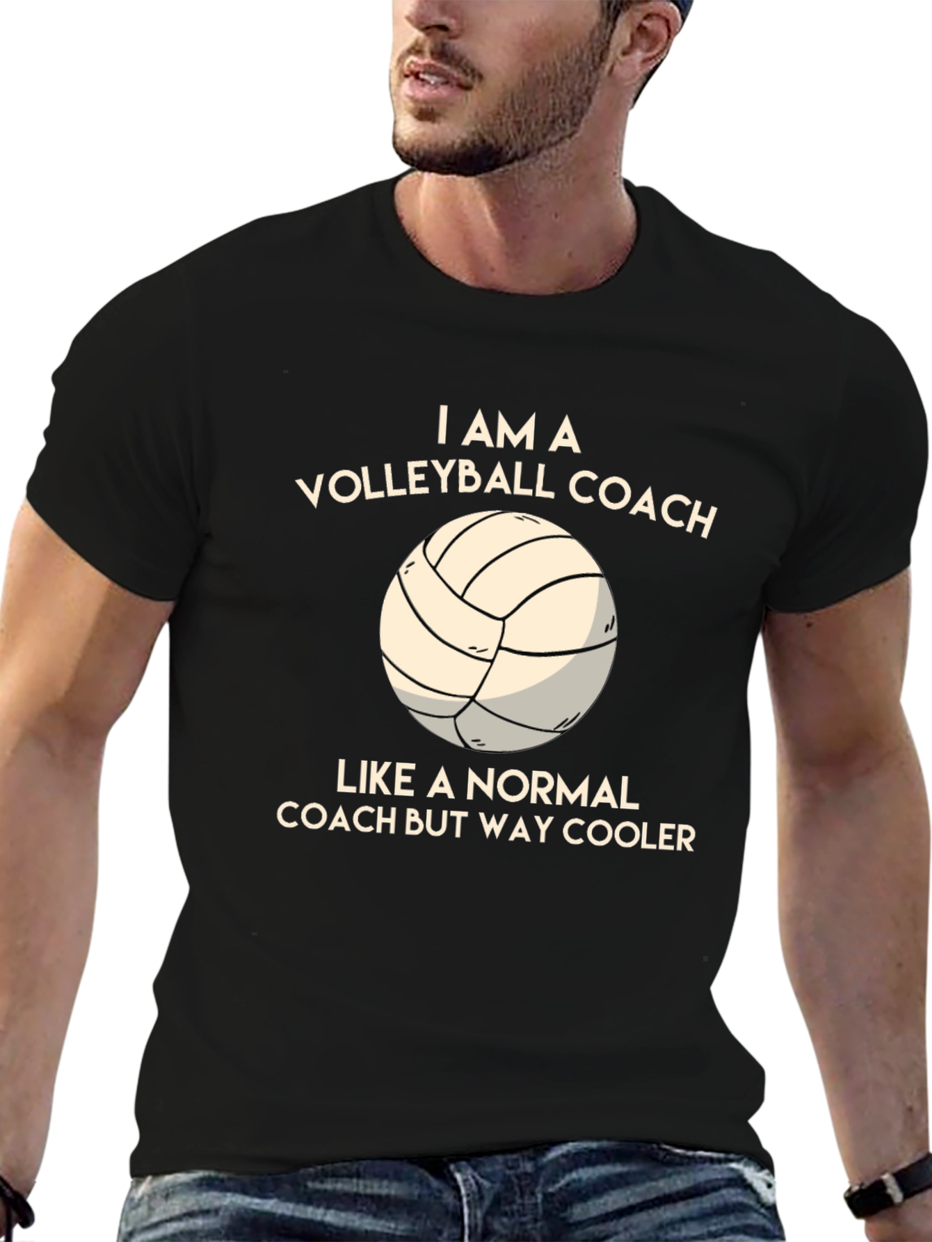 Volleyball Coach Graphic T-Shirt - Cool & Comfortable