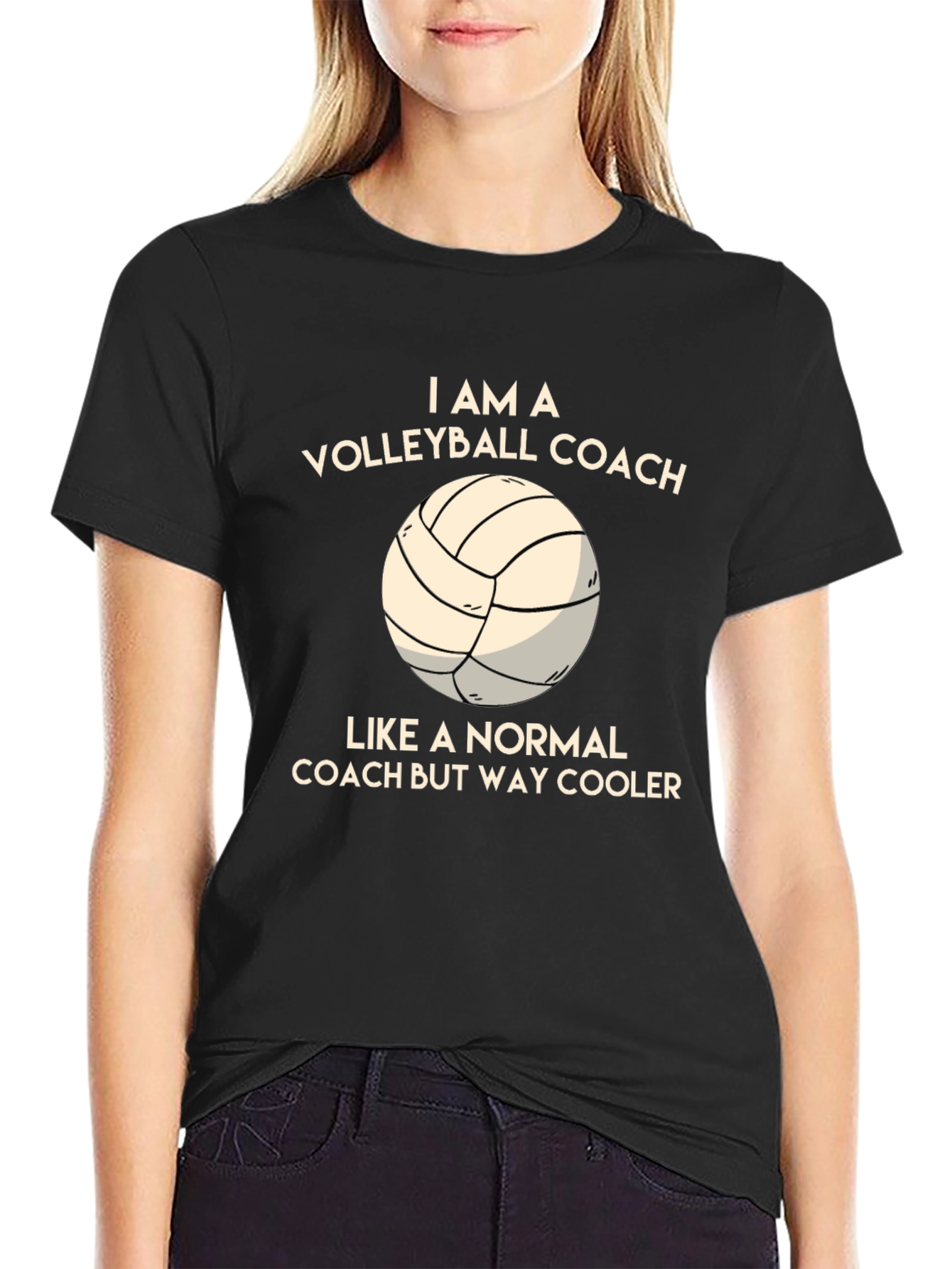 Volleyball Coach Graphic T-Shirt - Cool & Comfortable