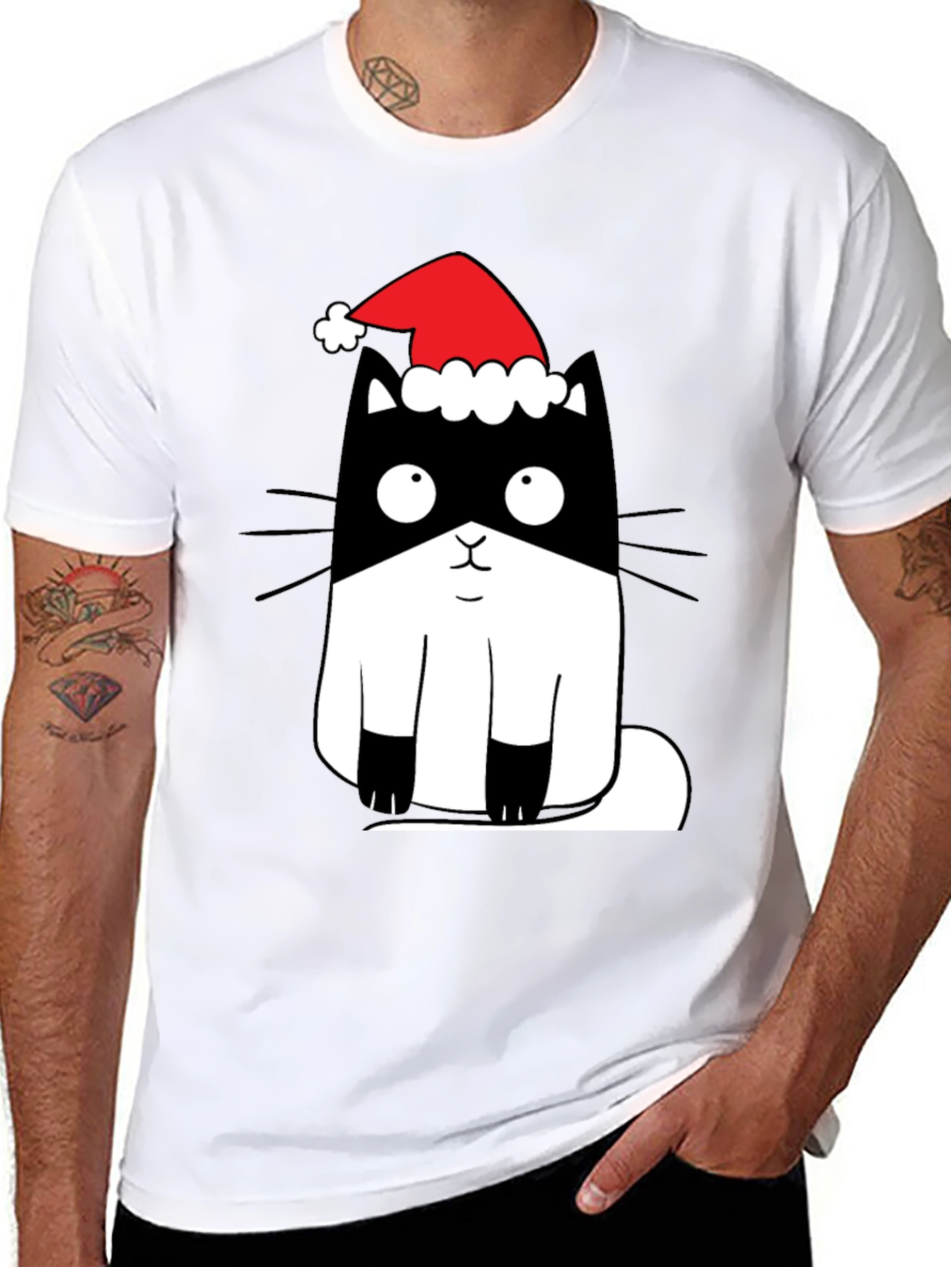 Cute Christmas Cat T-Shirt