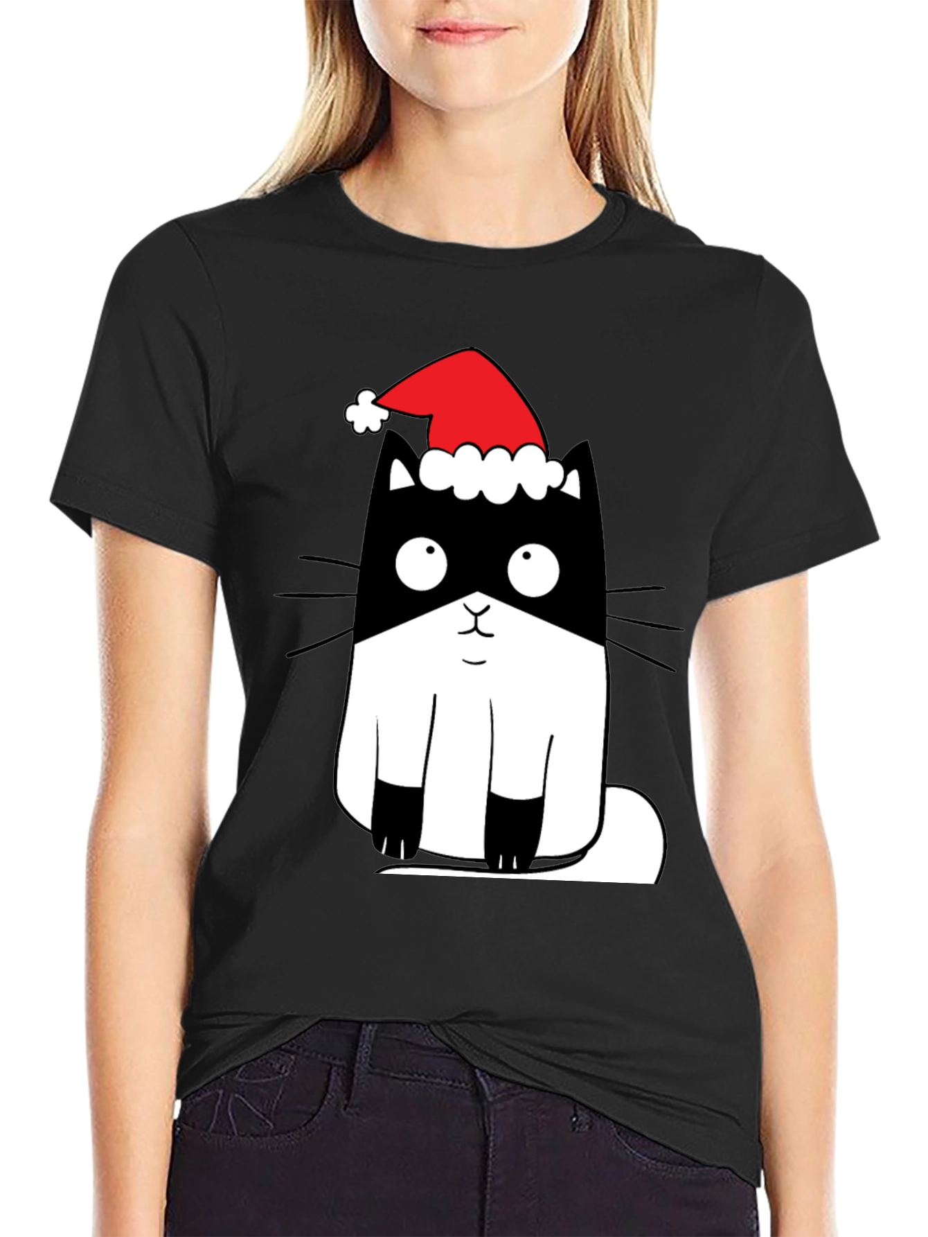 Cute Christmas Cat T-Shirt