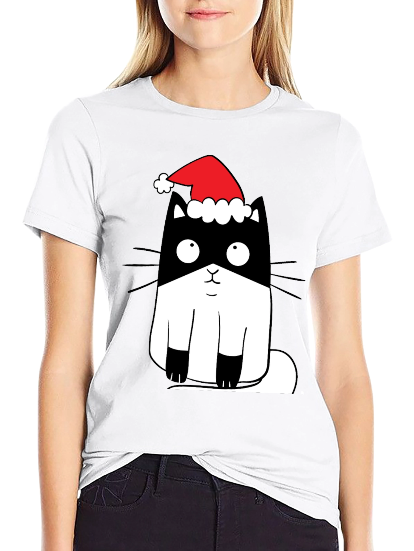 Cute Christmas Cat T-Shirt