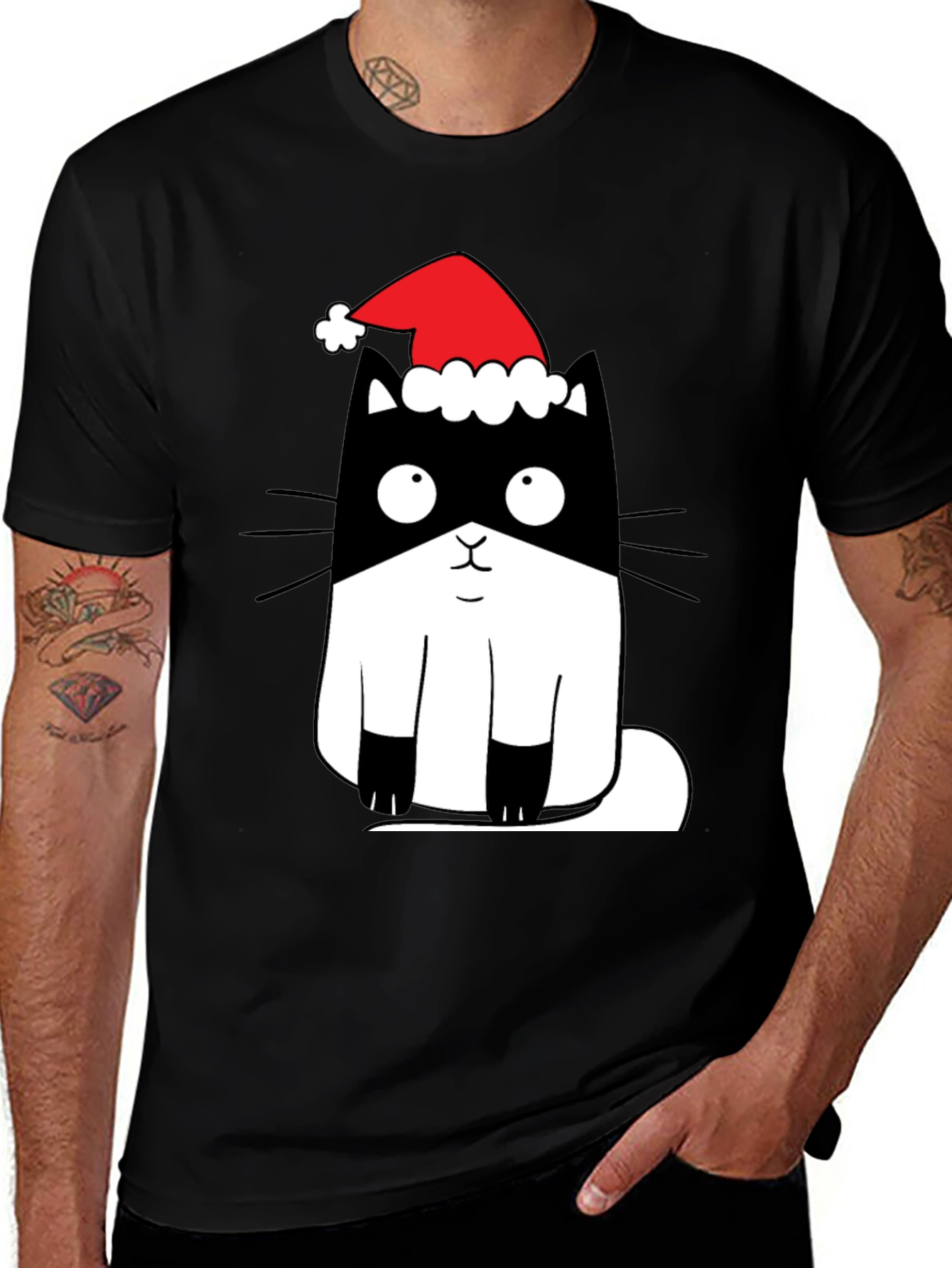 Cute Christmas Cat T-Shirt