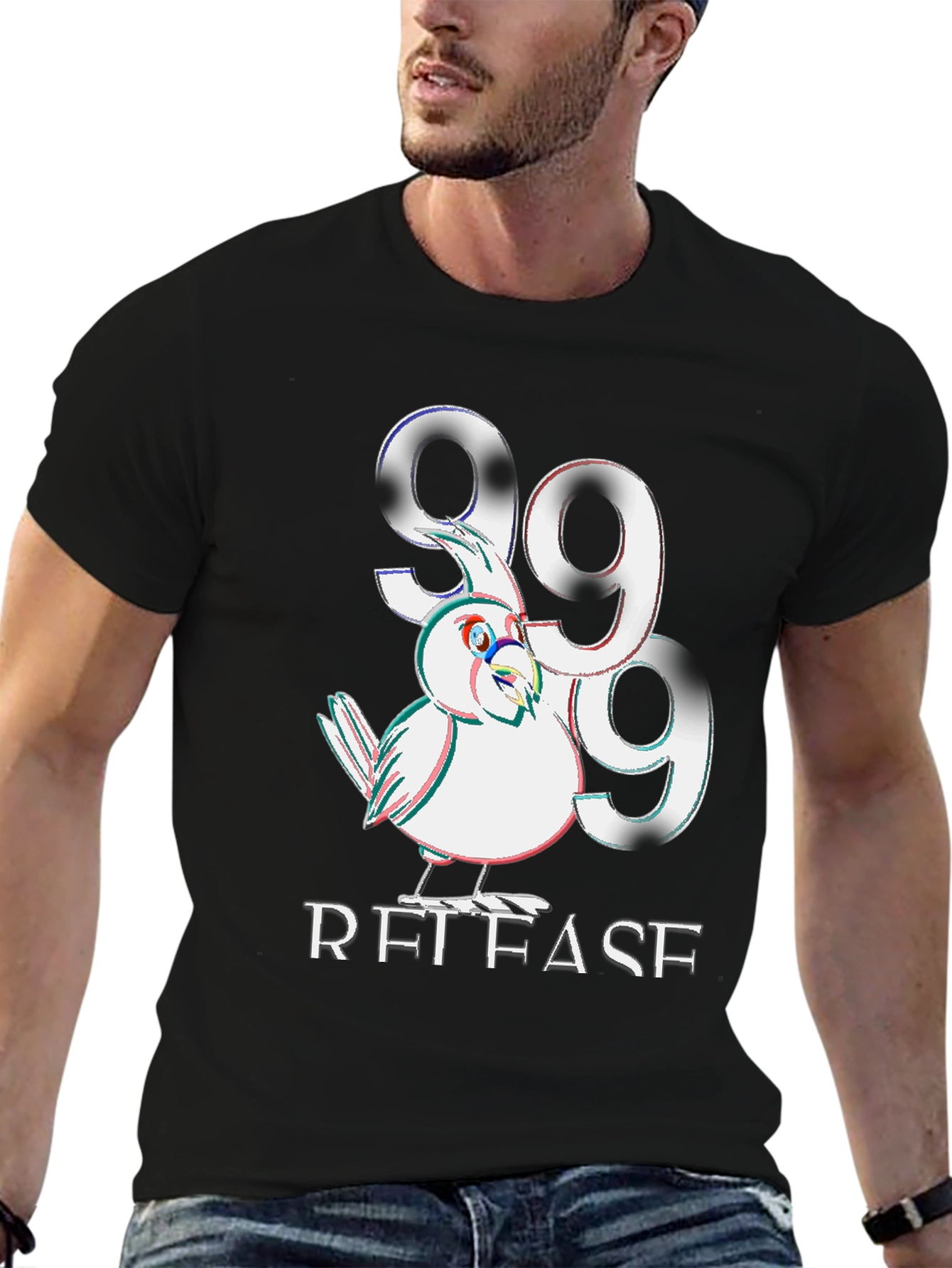 999 Release Bird Graphic Tee - Black