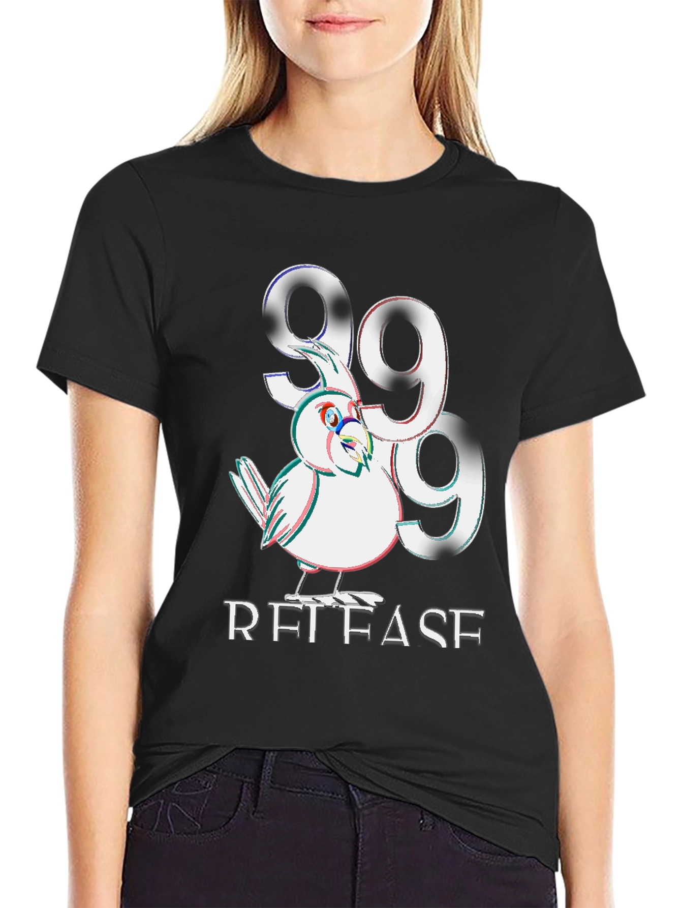 999 Release Bird Graphic Tee - Black