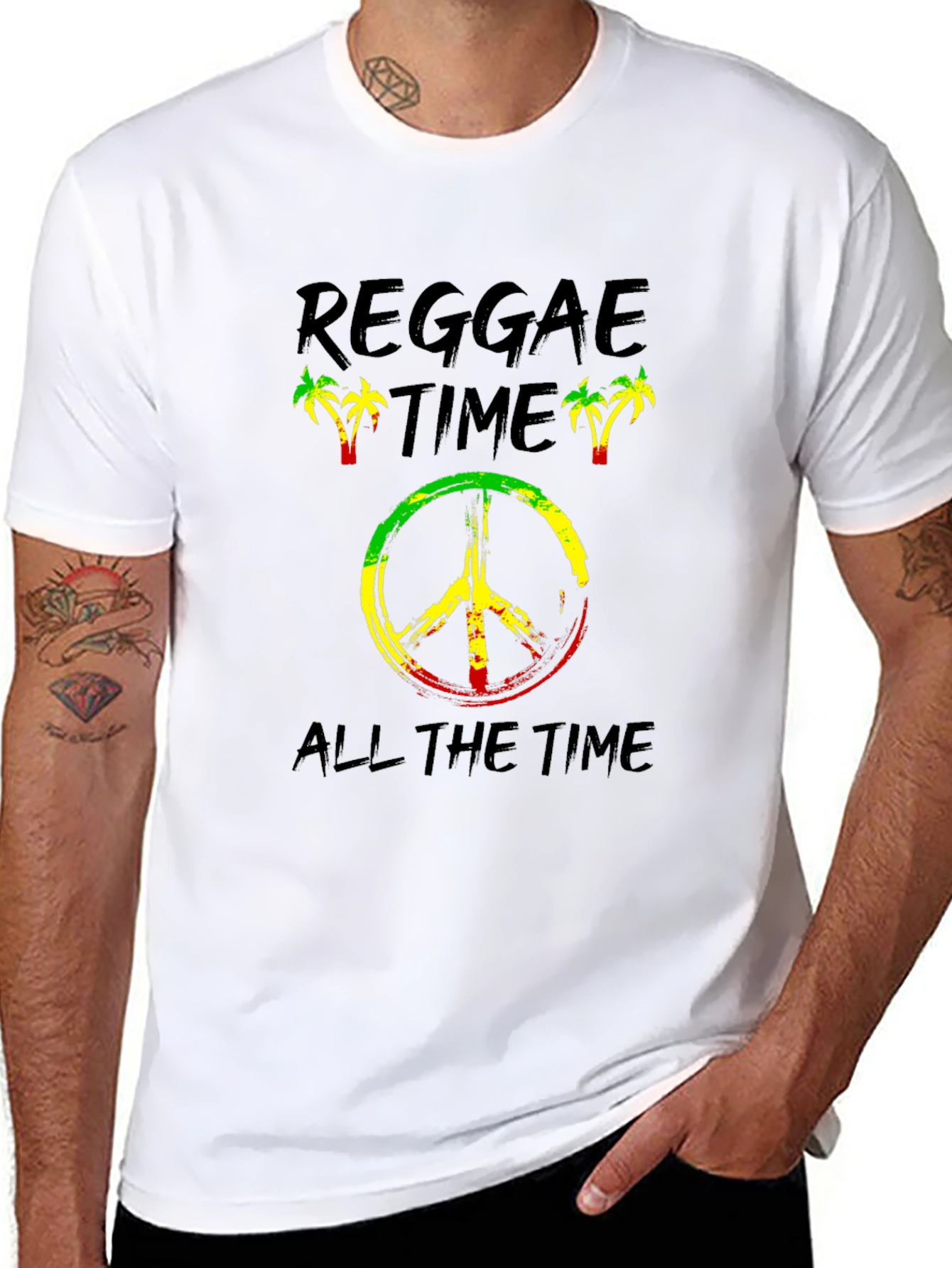 Reggae Time T-Shirt - Rasta Inspired Graphic Tee